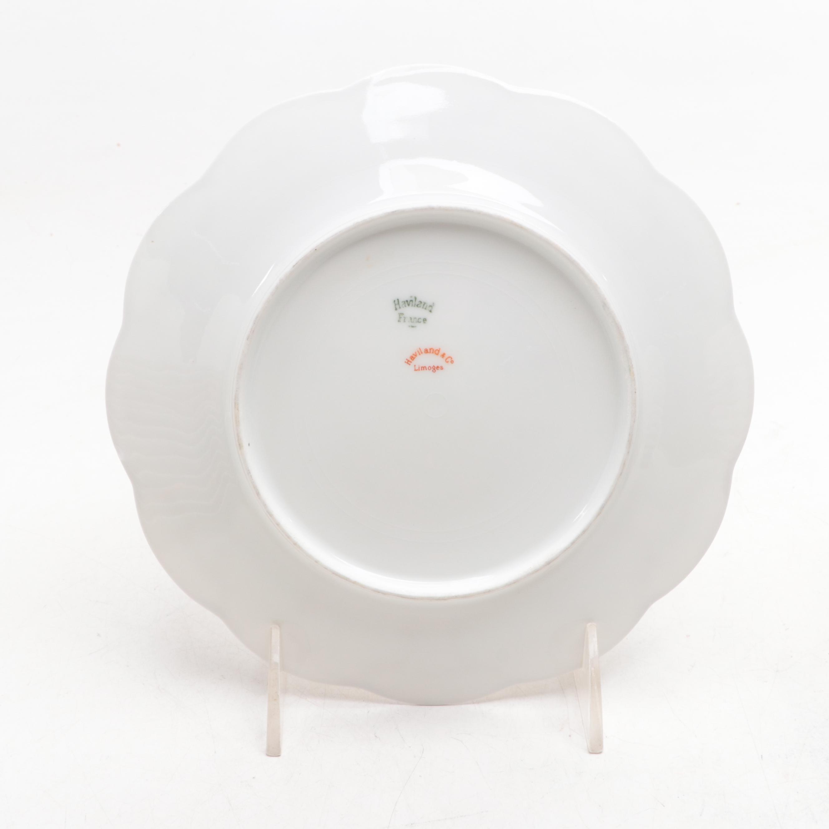 Haviland Pink Rose Porcelain Dinnerware, Early to Mid-20th Century