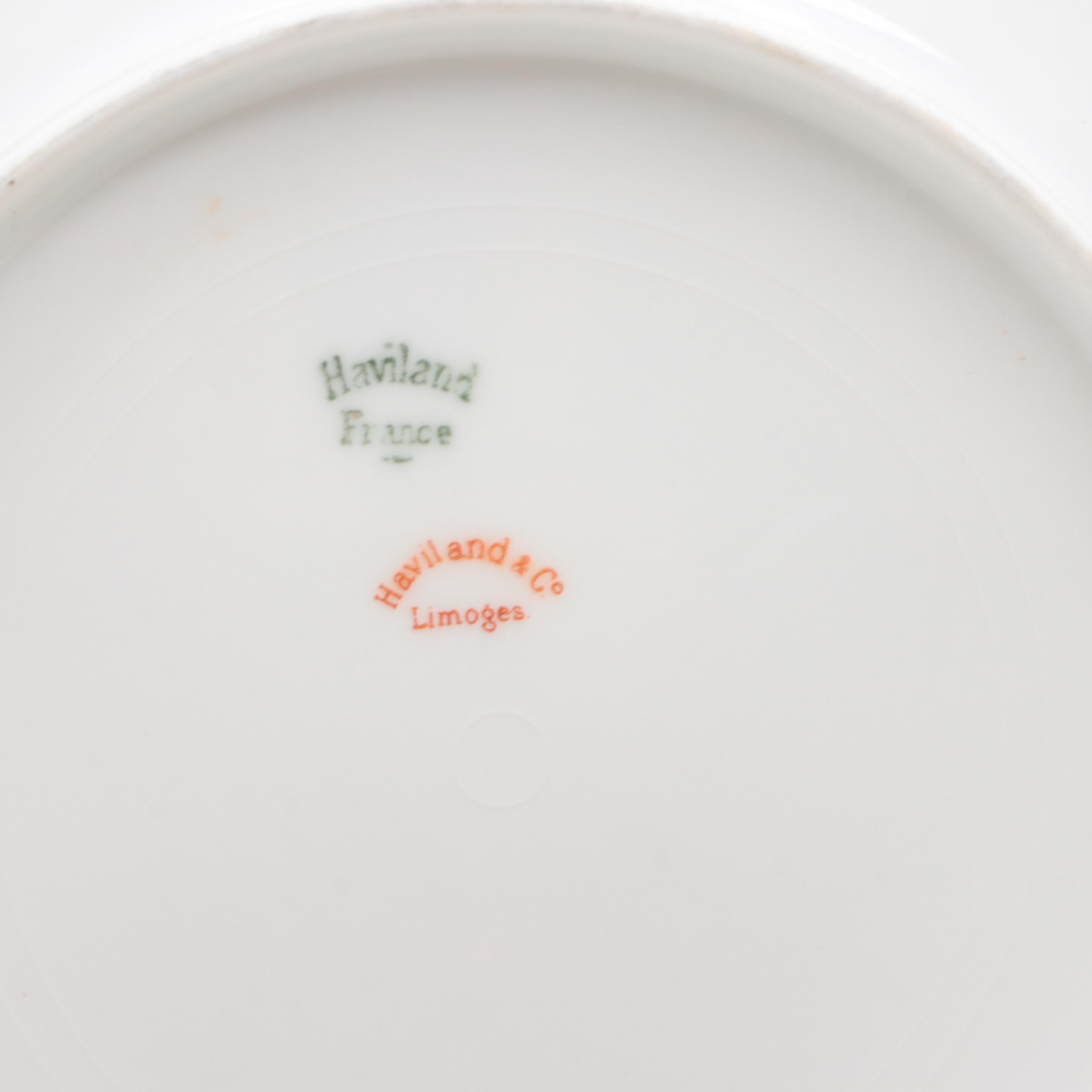 Haviland Pink Rose Porcelain Dinnerware, Early to Mid-20th Century