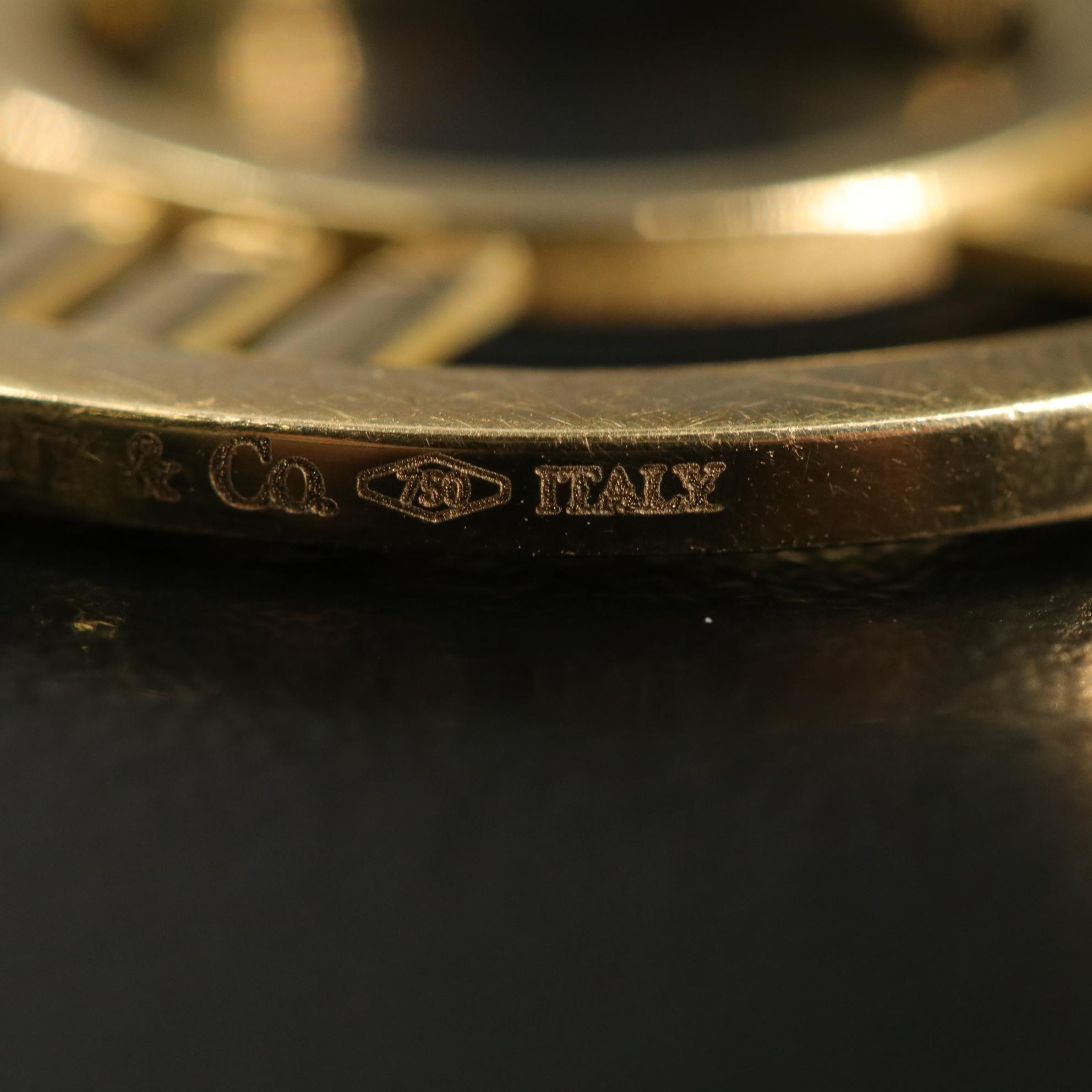 Tiffany & Co. 2003 18K Atlas Pendant