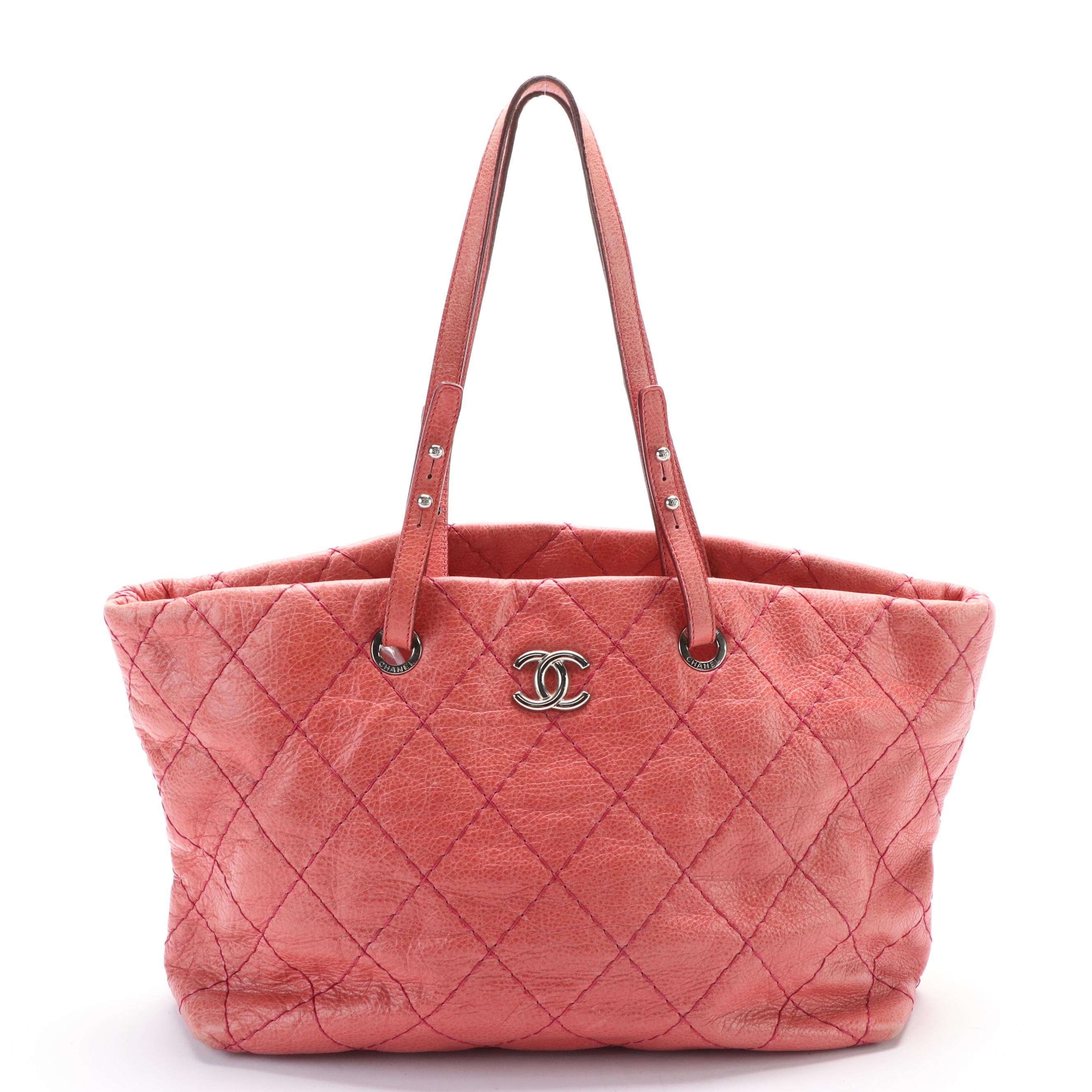 Chanel "On The Road" Glazed Calfskin Tote