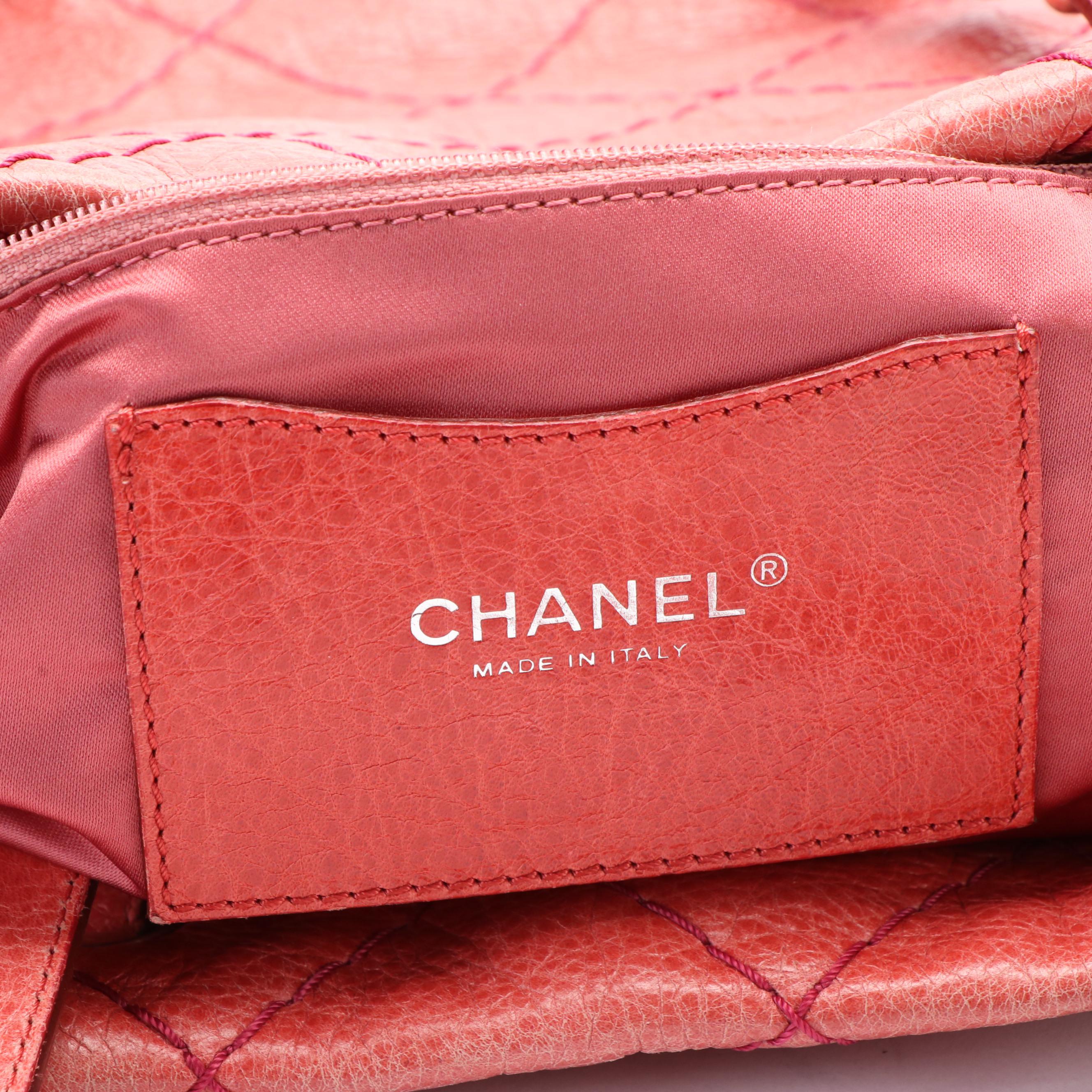 Chanel "On The Road" Glazed Calfskin Tote