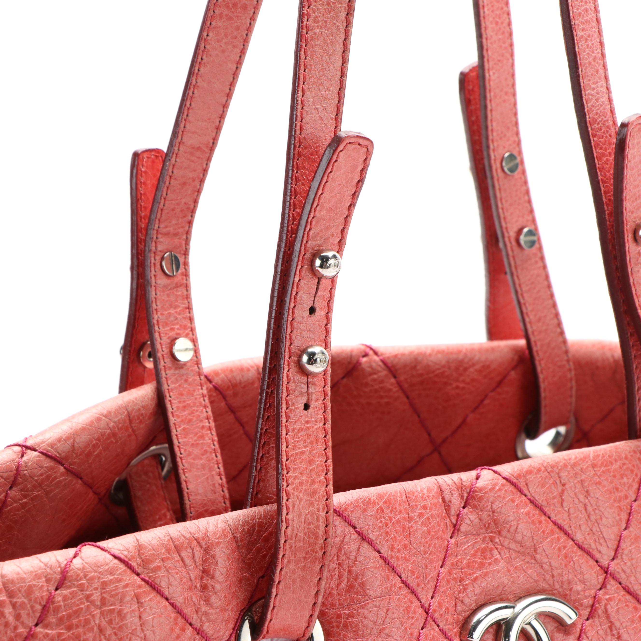 Chanel "On The Road" Glazed Calfskin Tote