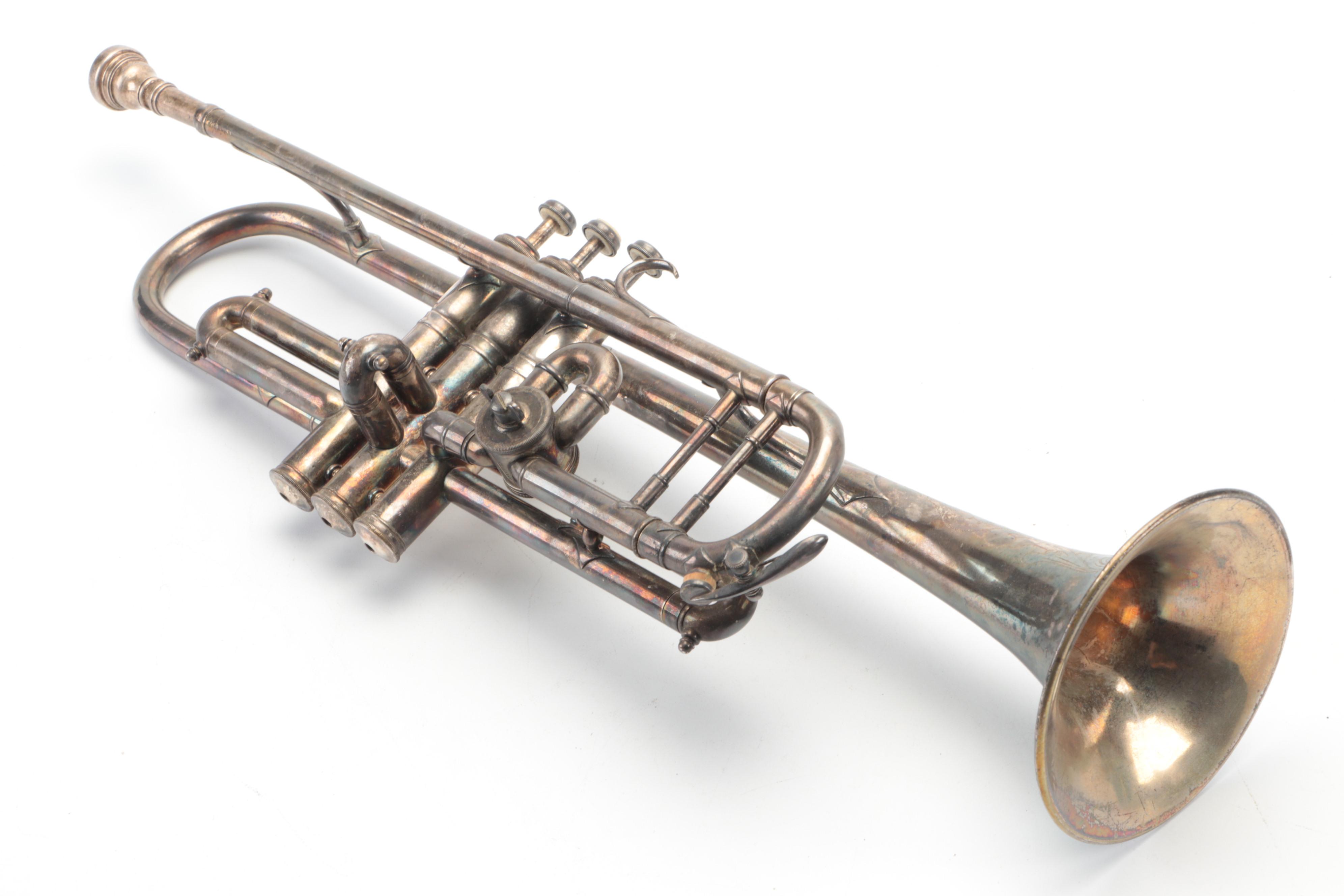 Besson & Co. Prototype Bb/A Trumpet with Case, Early/ Mid-20th Century