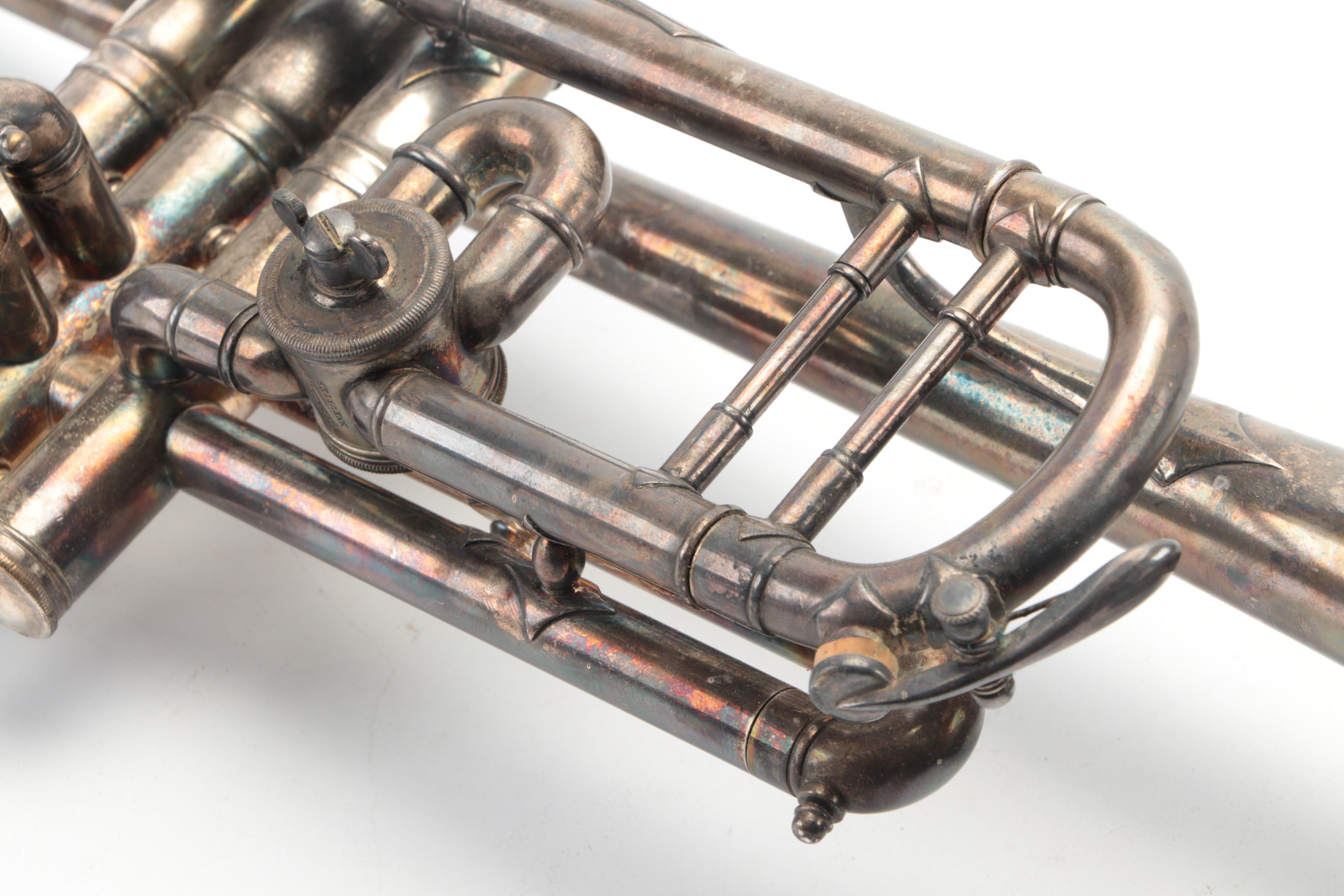 Besson & Co. Prototype Bb/A Trumpet with Case, Early/ Mid-20th Century