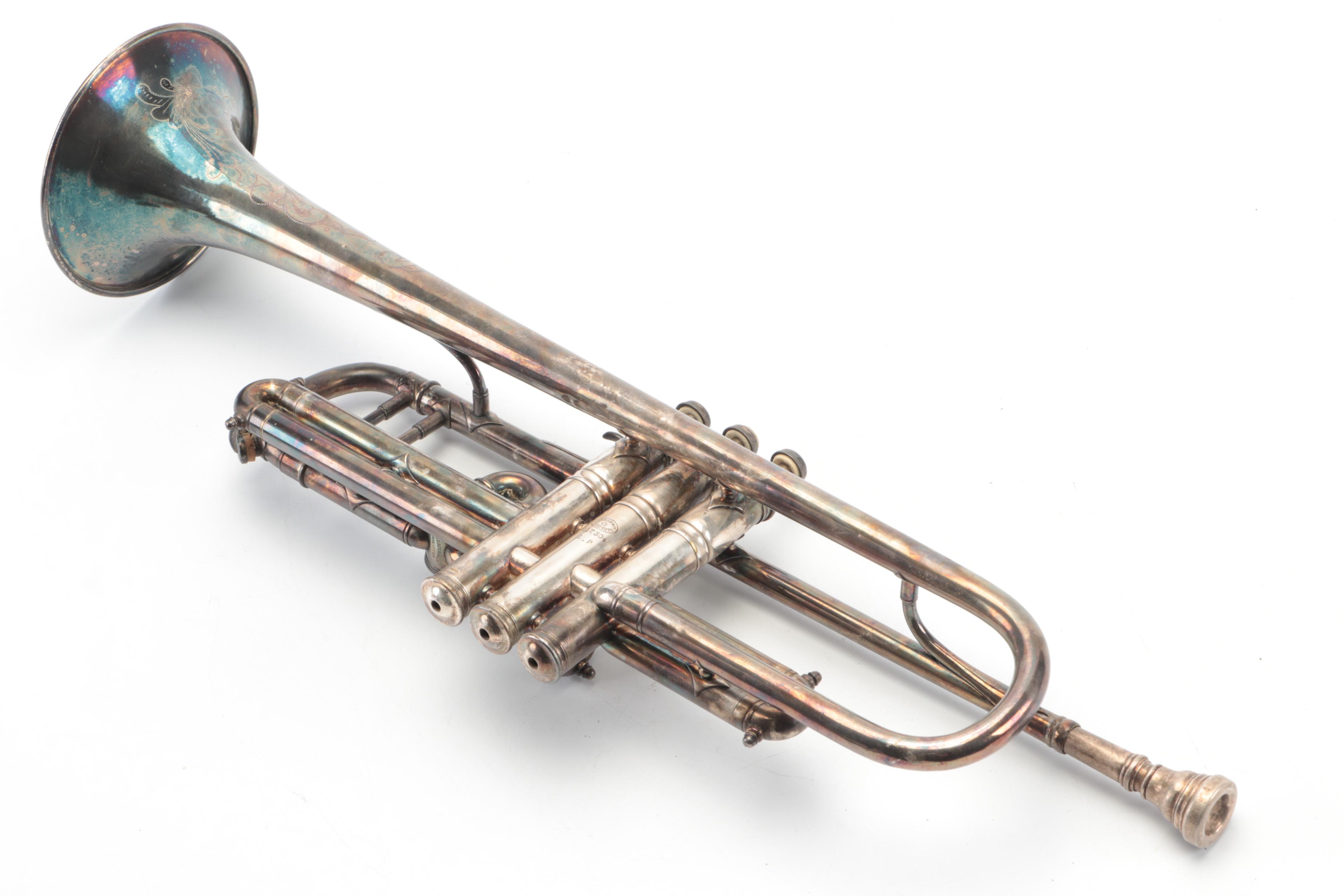 Besson & Co. Prototype Bb/A Trumpet with Case, Early/ Mid-20th Century