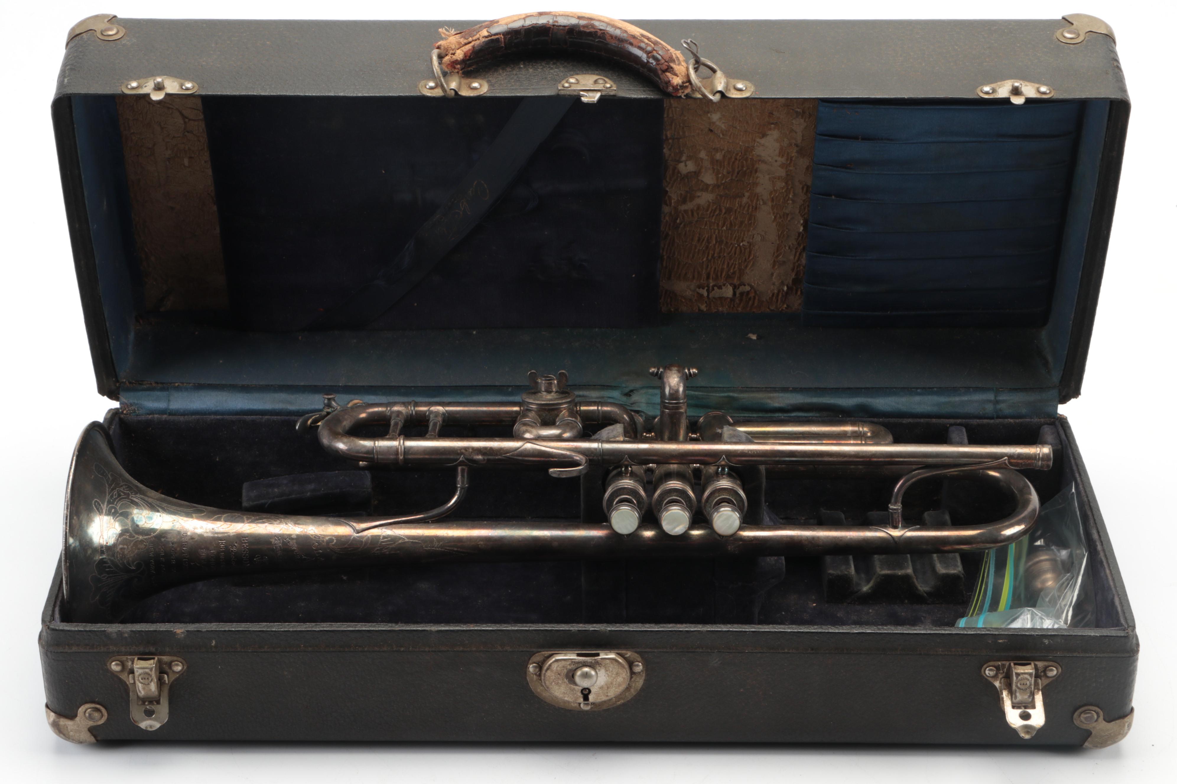 Besson & Co. Prototype Bb/A Trumpet with Case, Early/ Mid-20th Century