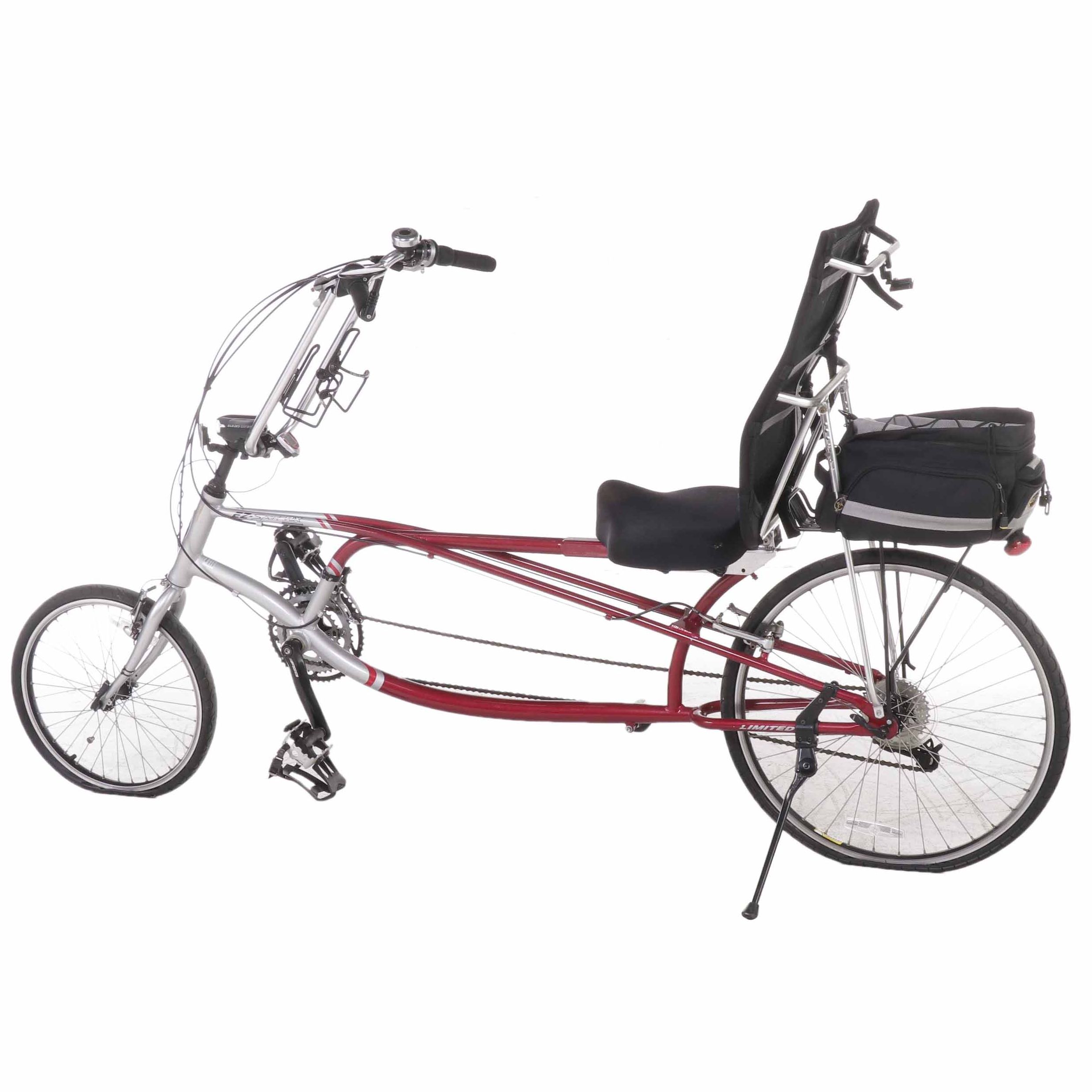 Sun Seekers EZ-Sport Ax Aluminum Recumbent Bicycle With Sunlite Cargo Bag