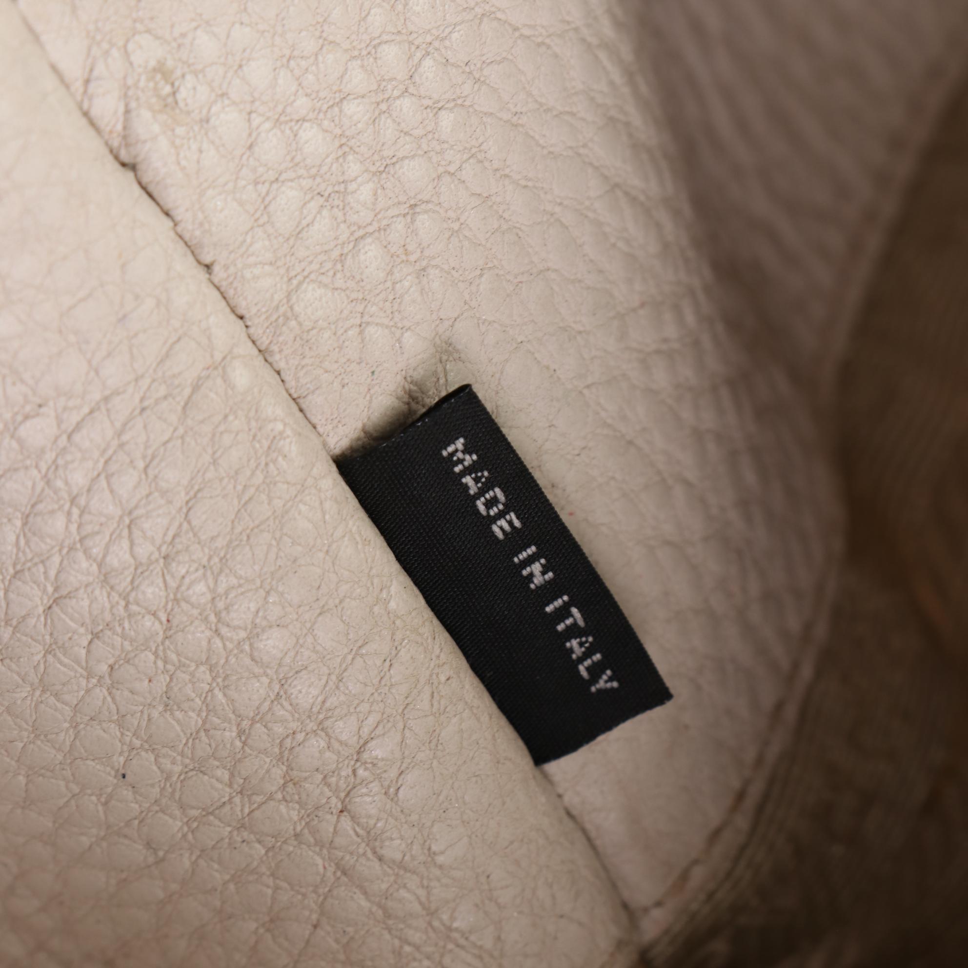 Prada Medium Tote BN2534 in Talco Vitello Daino Leather