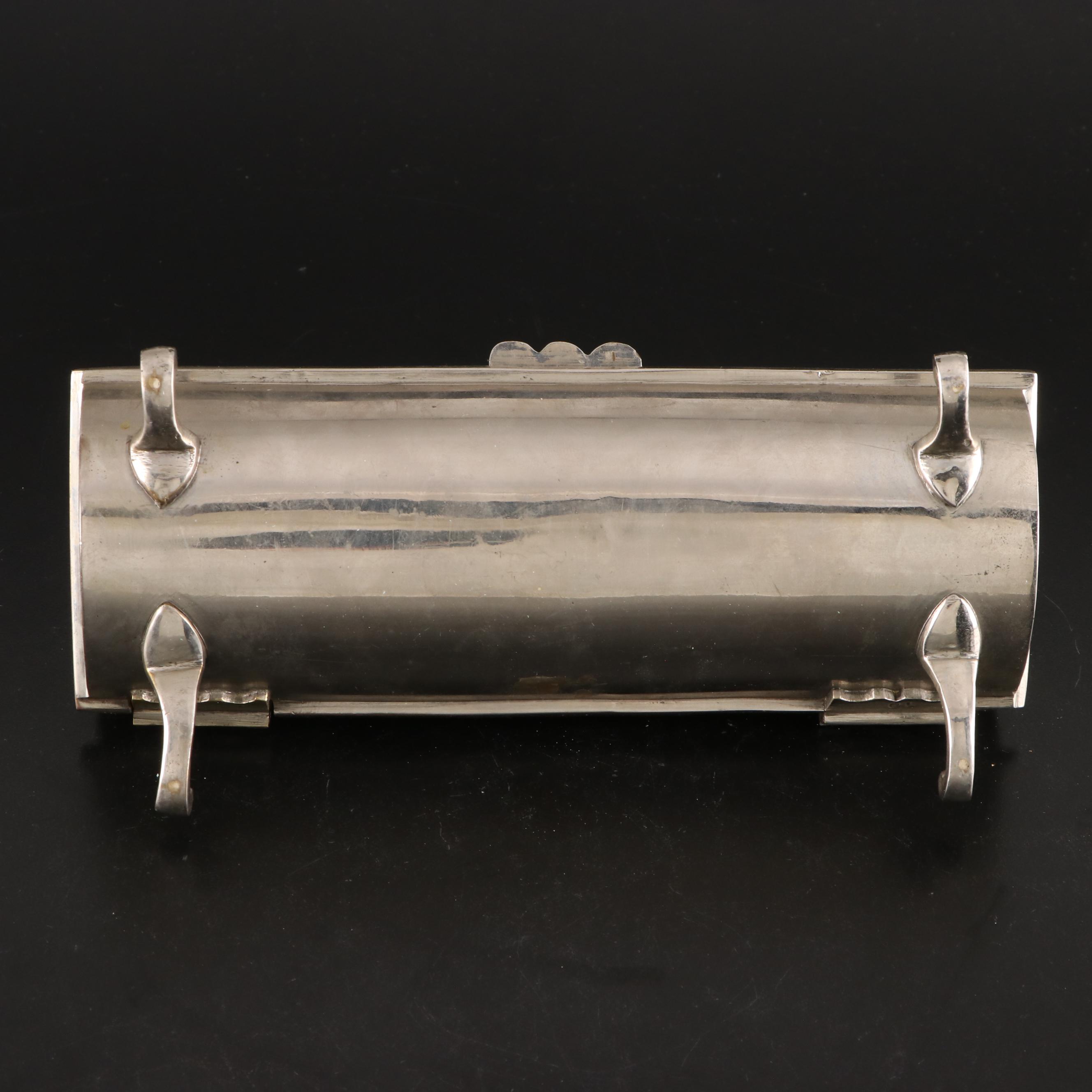 Silver Plate Music Box with Reuge Music Glass Music Box, Musical Decanter