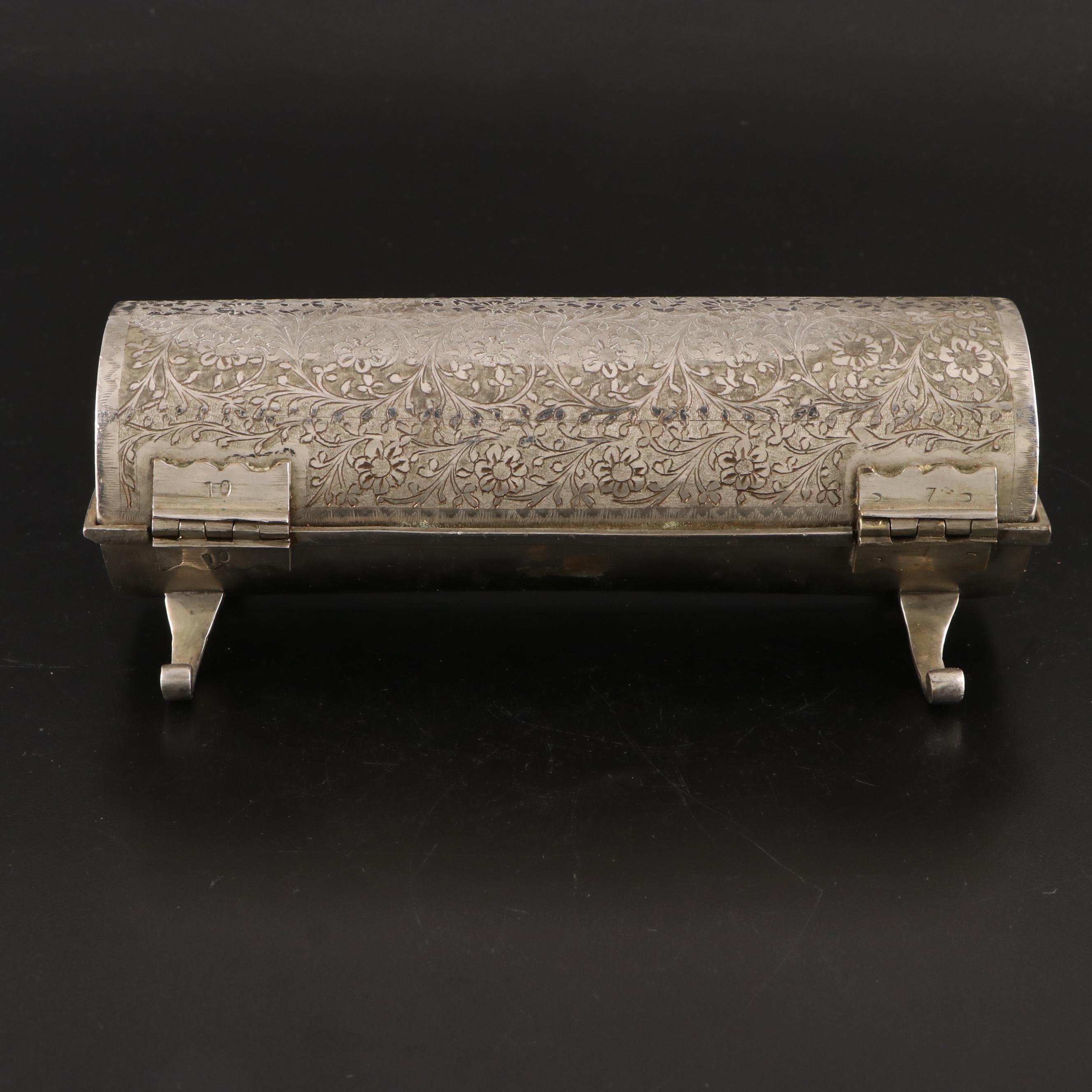 Silver Plate Music Box with Reuge Music Glass Music Box, Musical Decanter