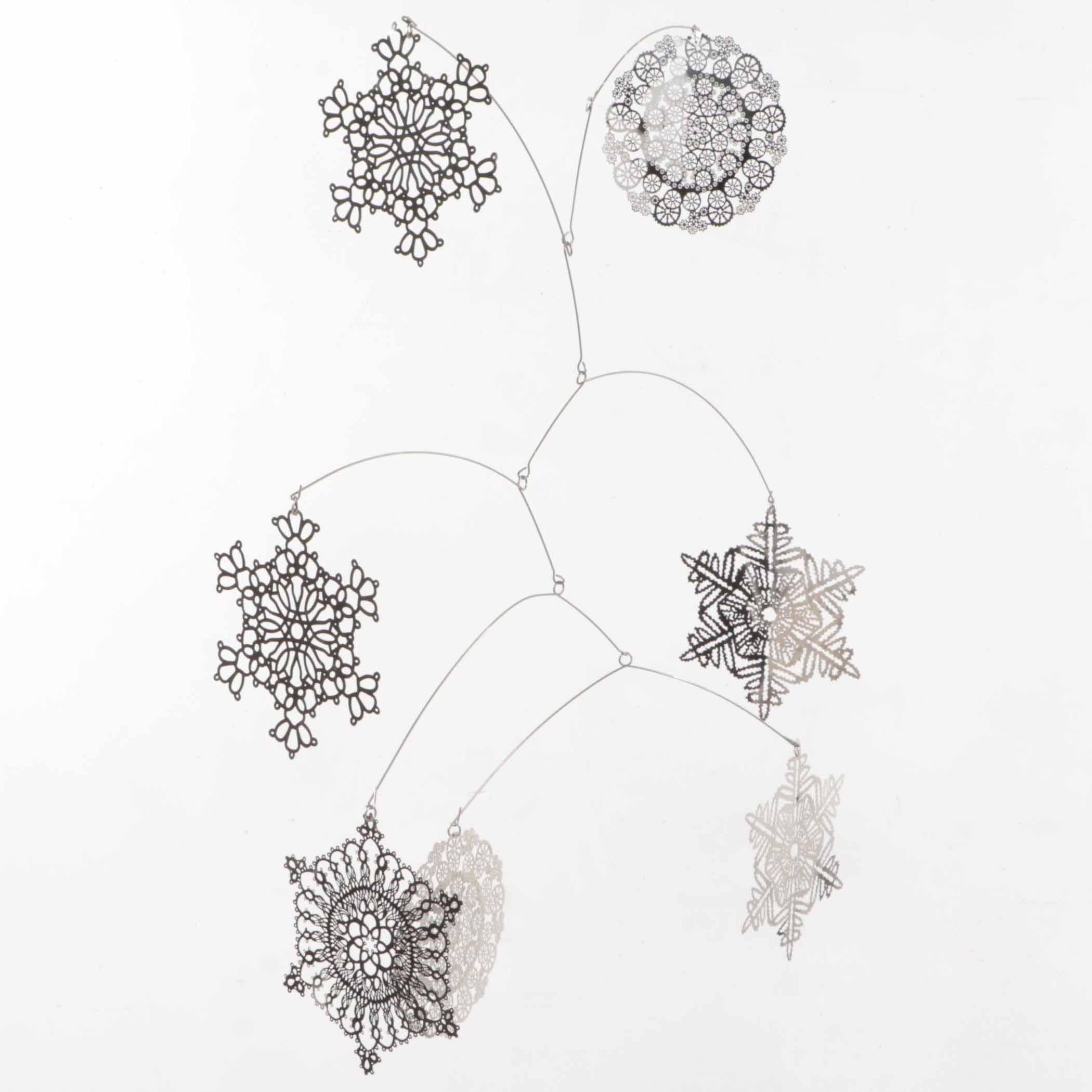 Crate & Barrel Snowflake Mobile