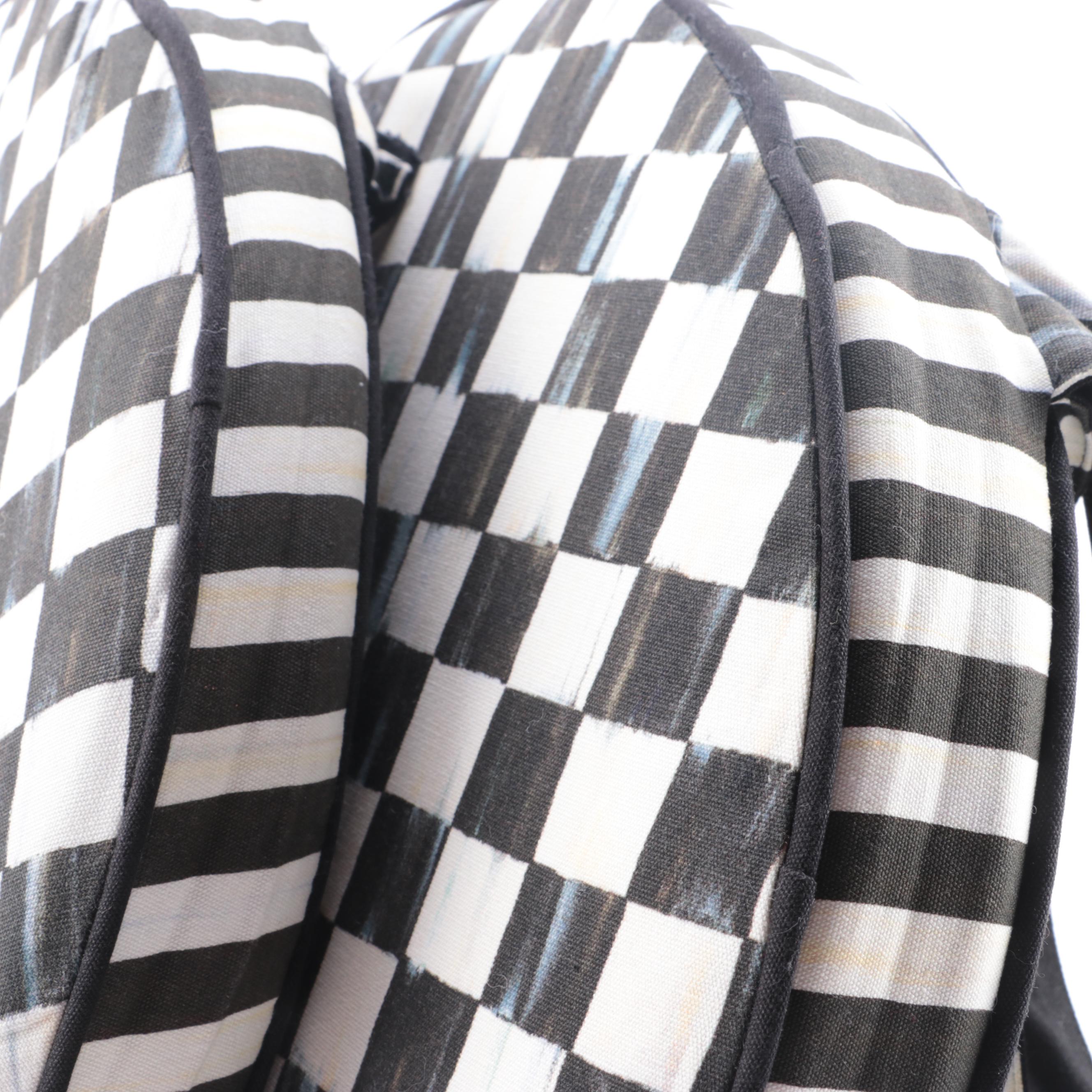 Mackenzie-Childs "Courtly Check" Drawer Pulls, Seat Cushions and Housewares