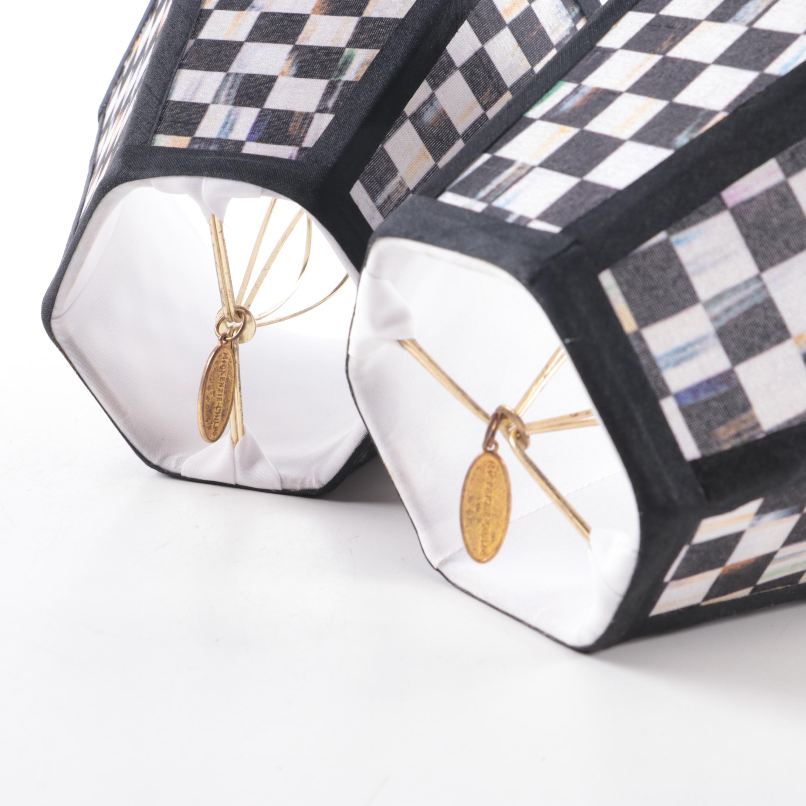 Mackenzie-Childs "Courtly Check" Drawer Pulls, Seat Cushions and Housewares