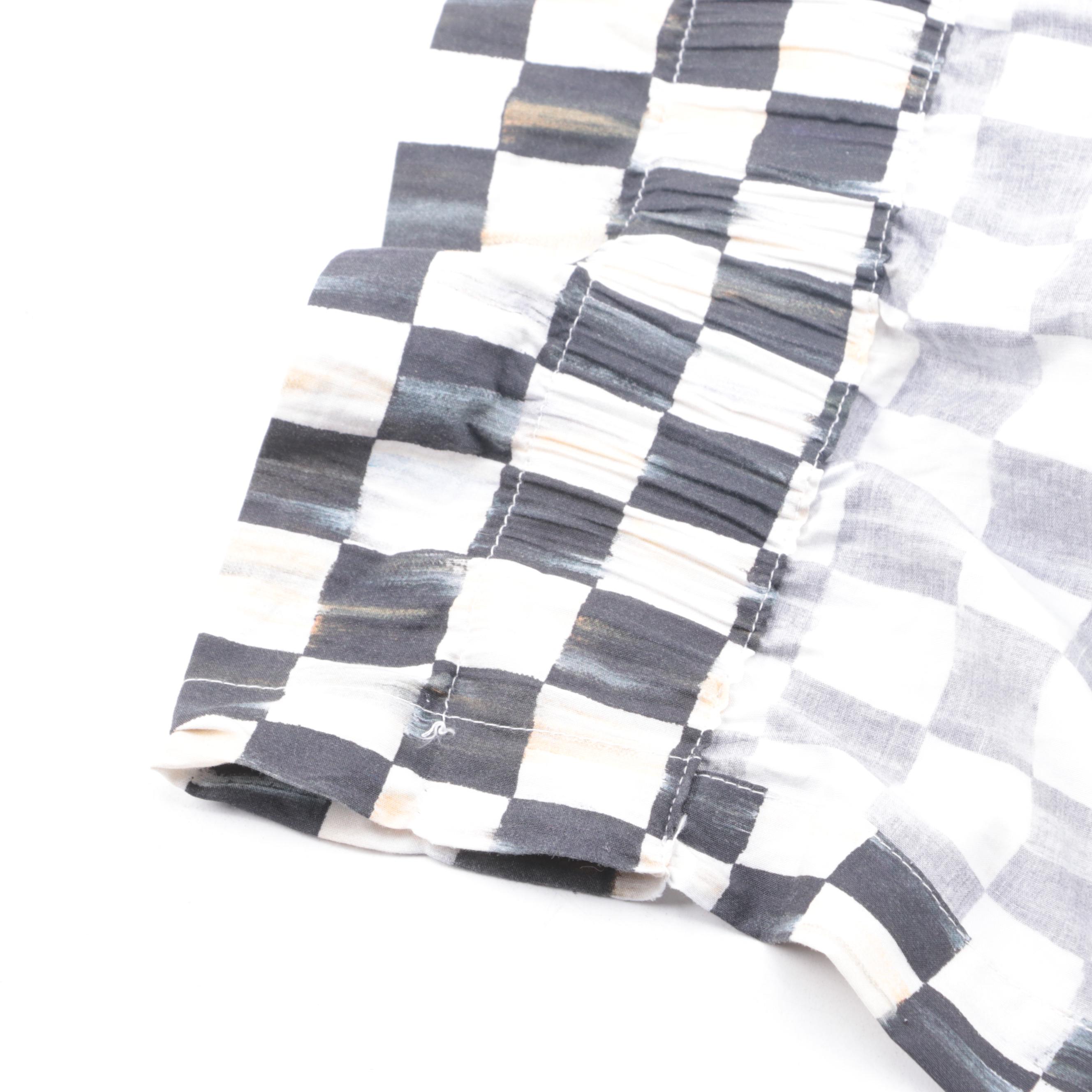 Mackenzie-Childs "Courtly Check" Drawer Pulls, Seat Cushions and Housewares