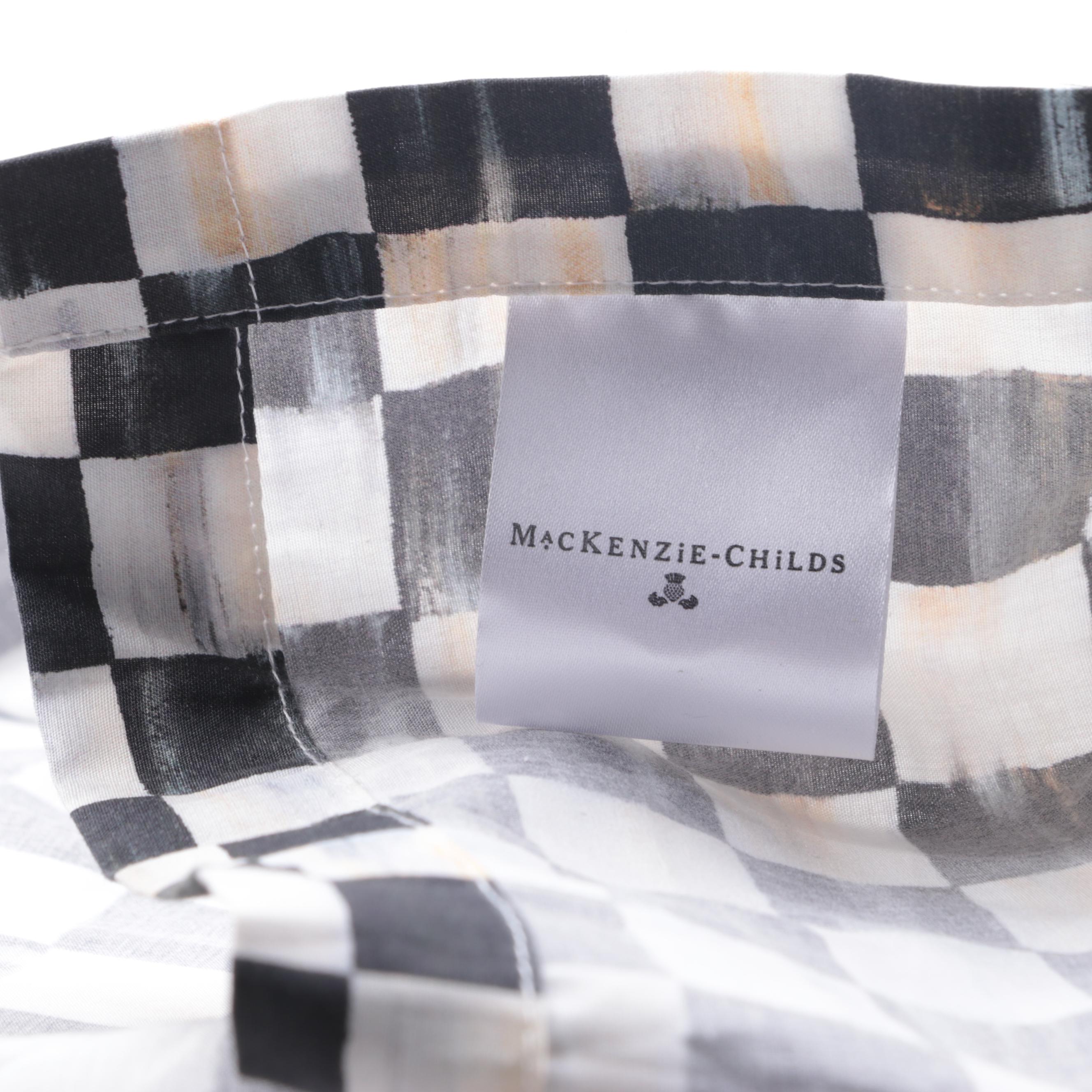 Mackenzie-Childs "Courtly Check" Drawer Pulls, Seat Cushions and Housewares