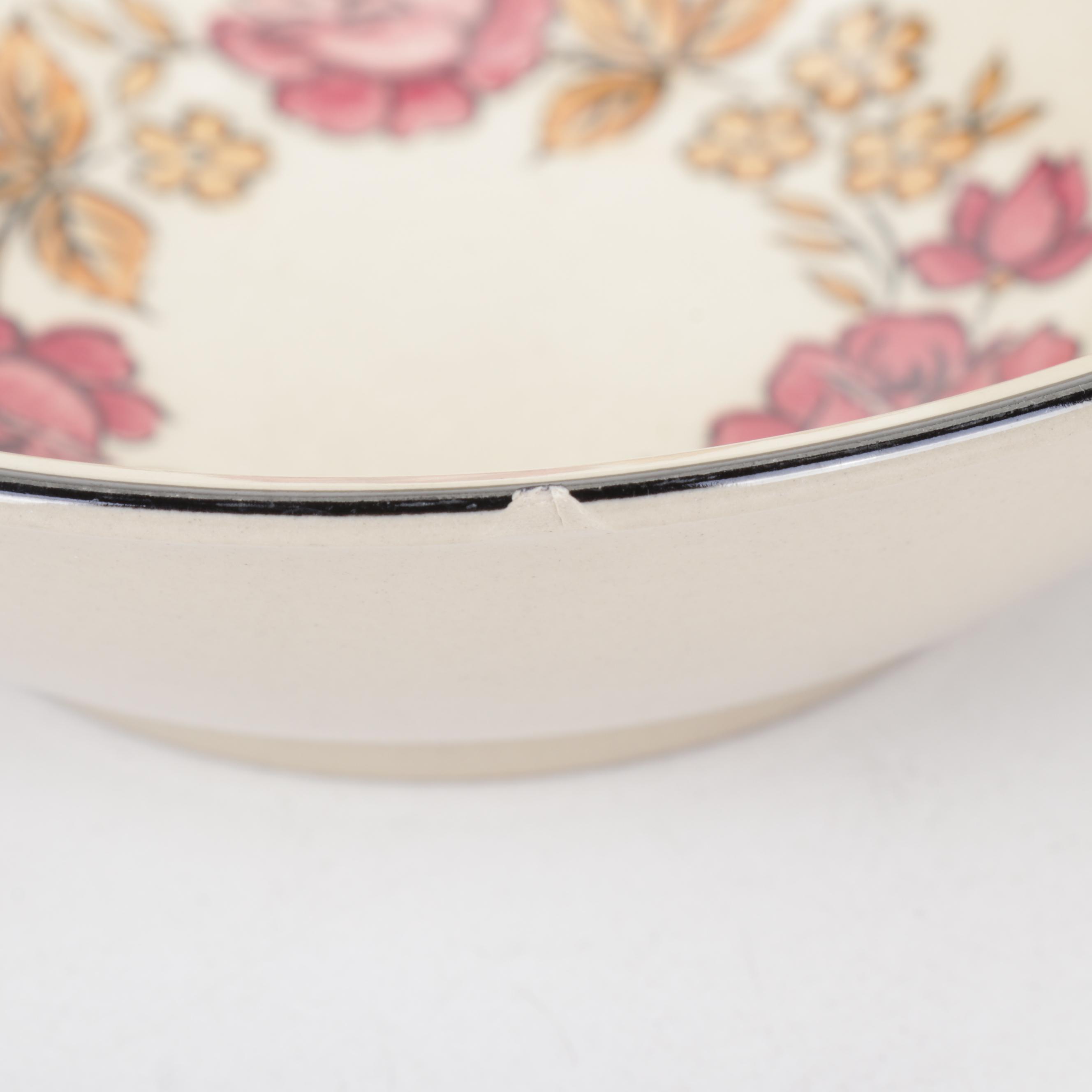 Fashion Manor "Plum Rose" Stoneware Dinnerware