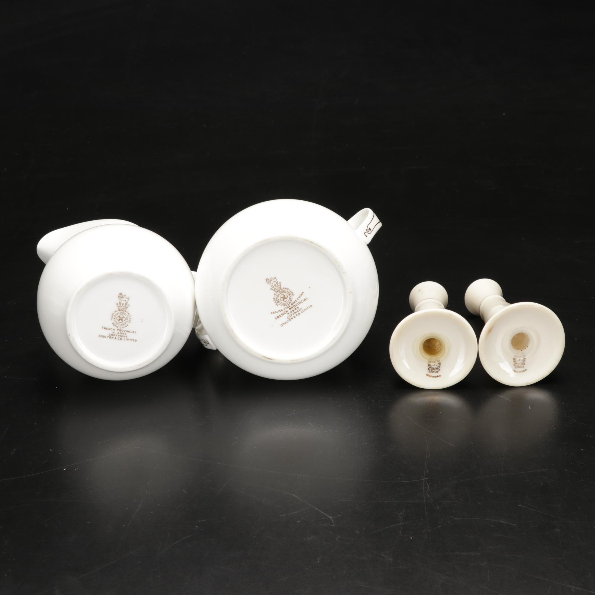 Royal Doulton "French Provincial" Dinnerware with Lenox Shakers