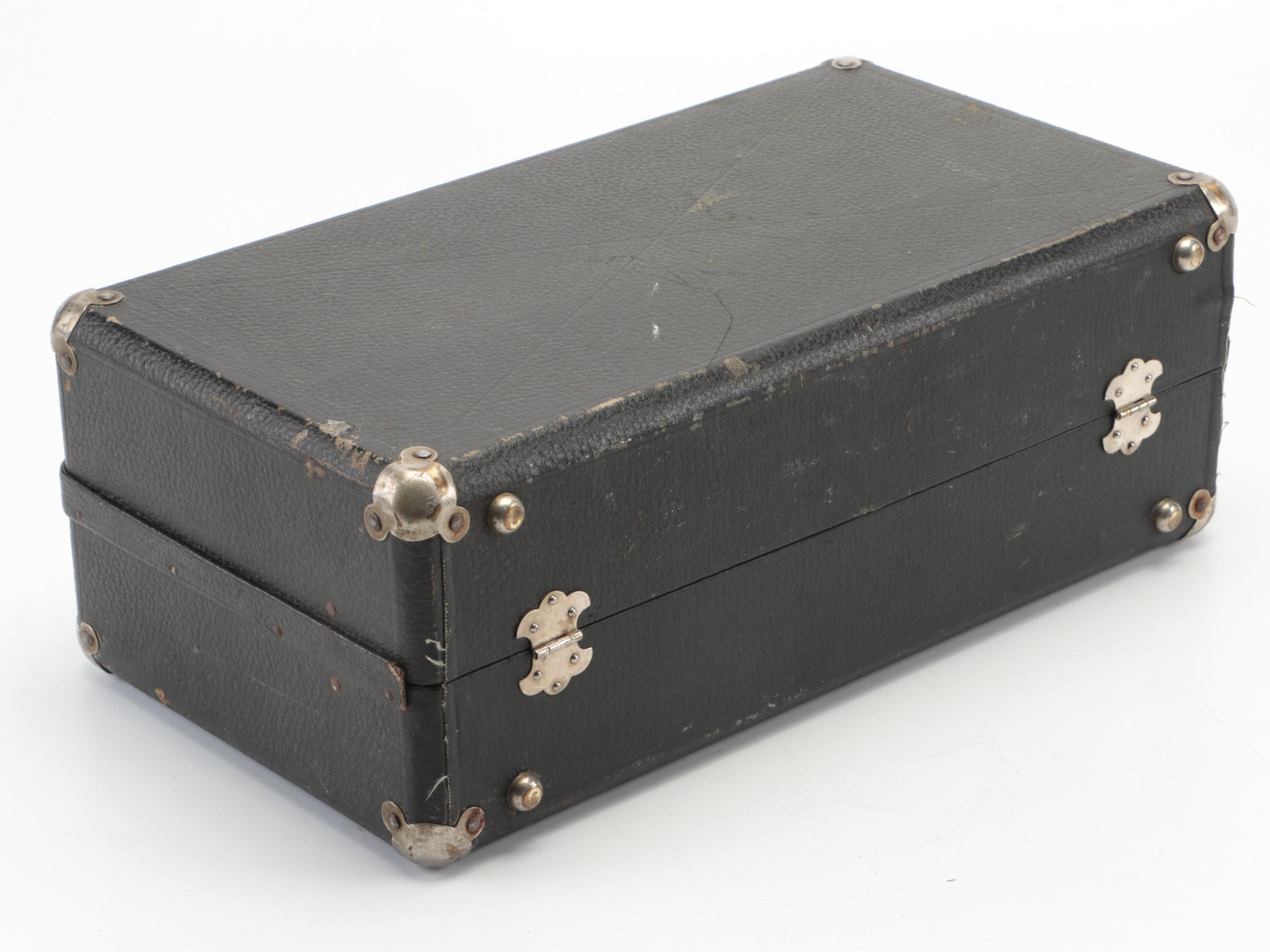 JW York Professional A/Bb Cornet with Case, Early 20th Century