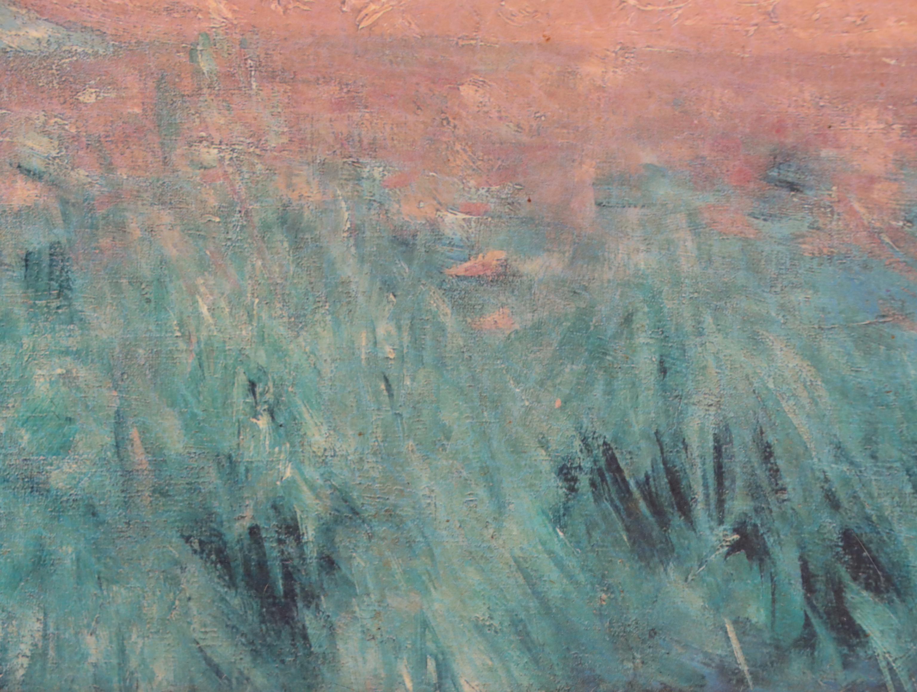 Embellished Offset Lithograph after Pierre-Auguste Renoir "The Skiff (La Yole)"