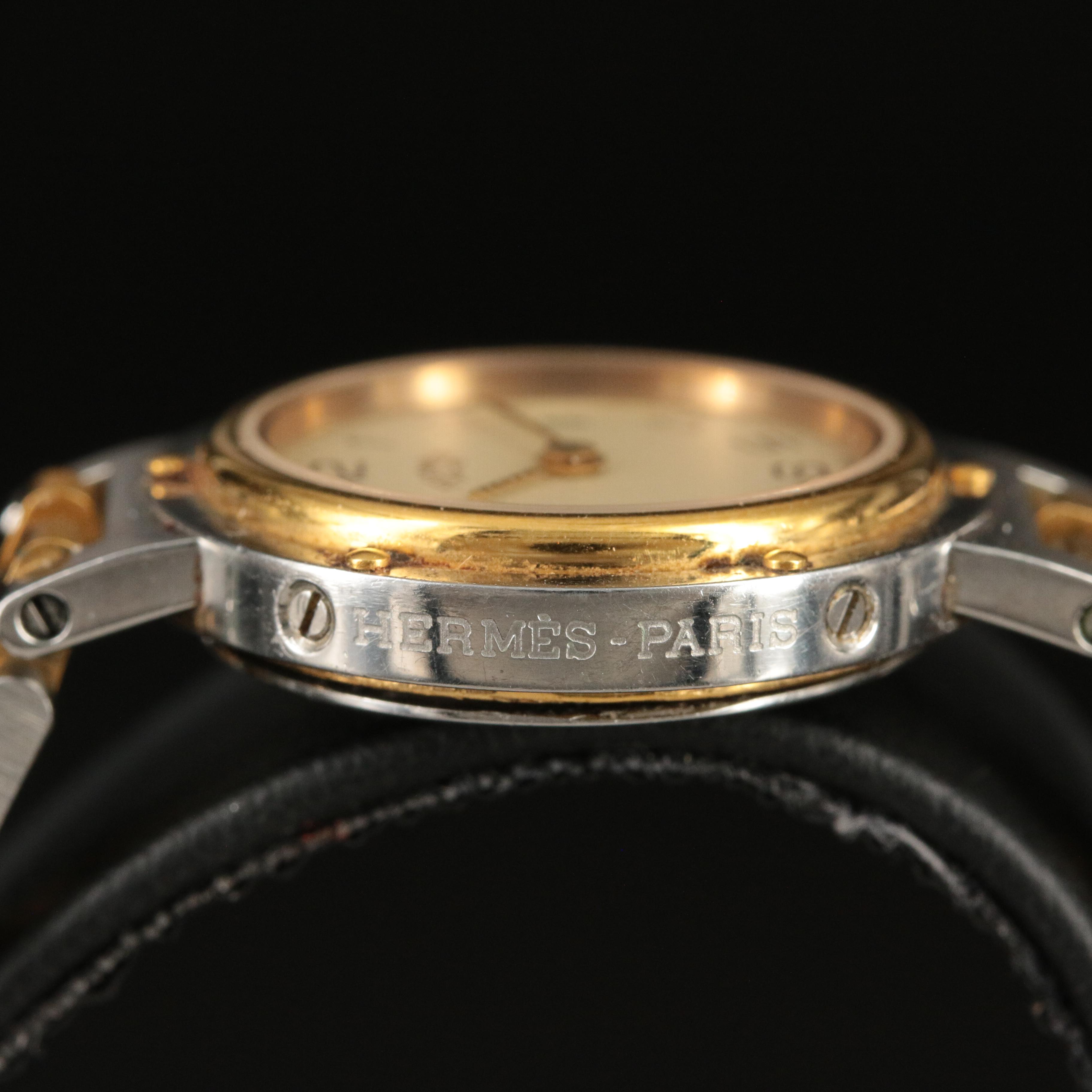 Hermès Clipper Stainless Steel Quartz Watch