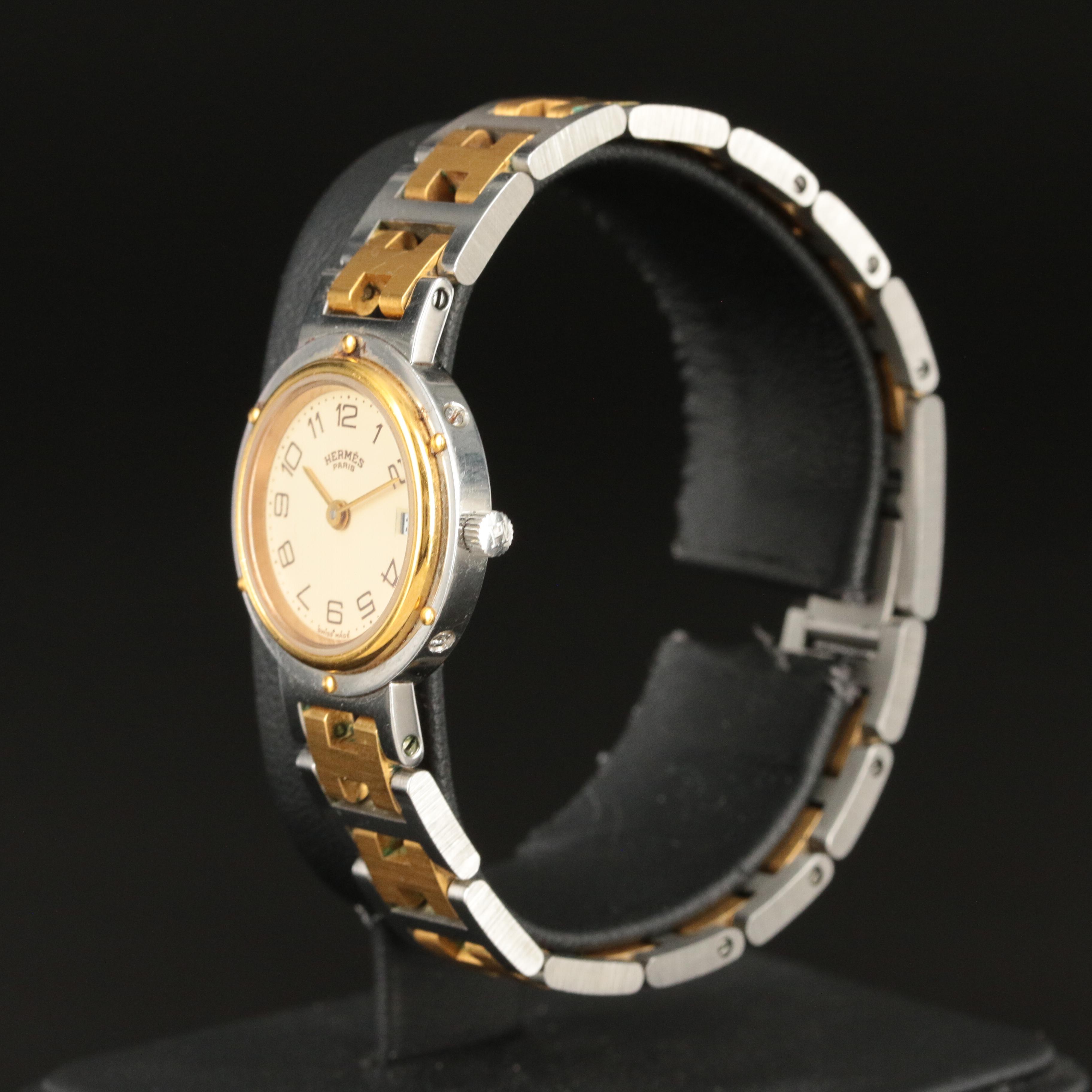 Hermès Clipper Stainless Steel Quartz Watch