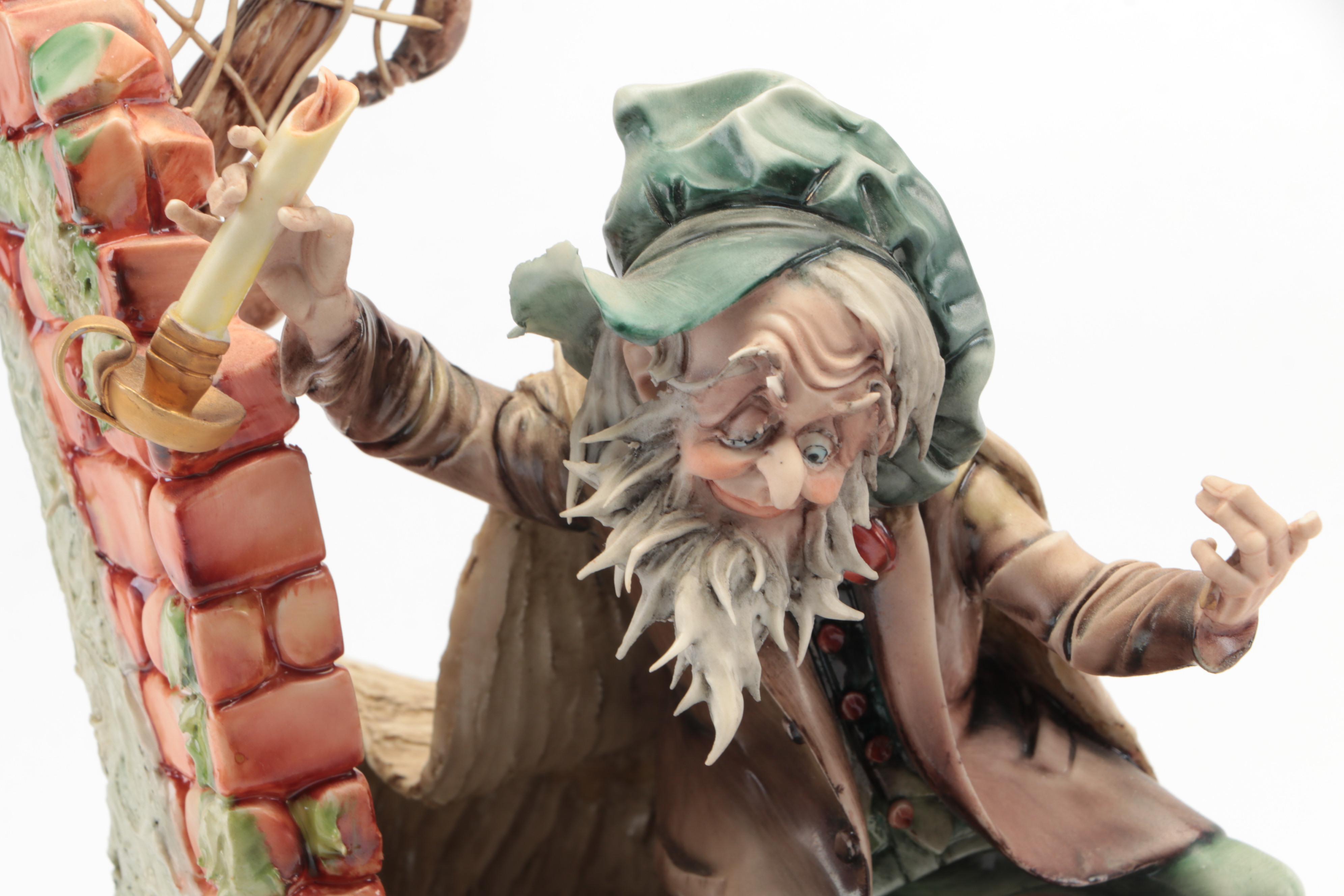 Tiziano Galli  Capodimonte "The Miser" Porcelain Figurine