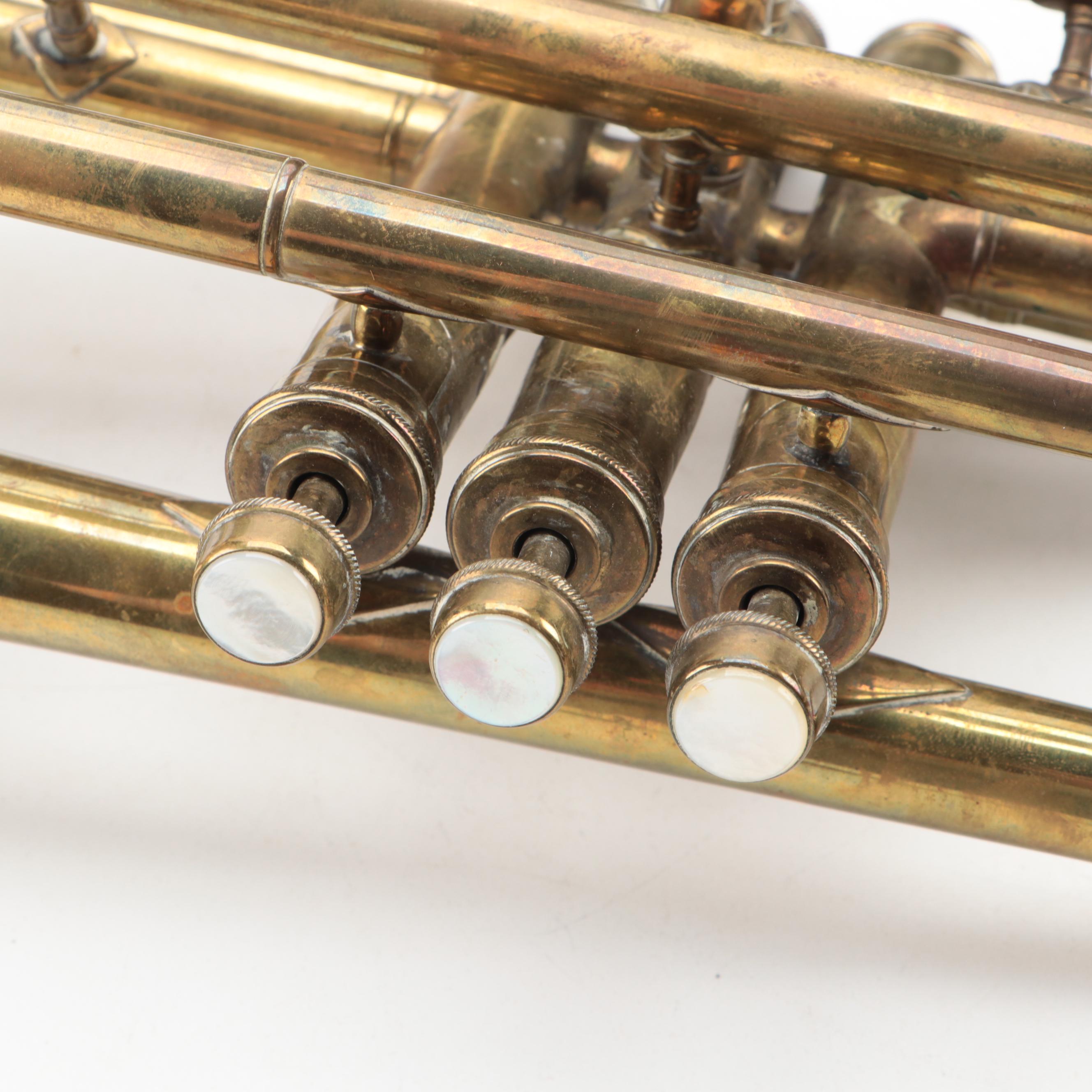 Grand Rapids Band Instrument Co. Bb/A Cornet with Case, Mid-20th Century