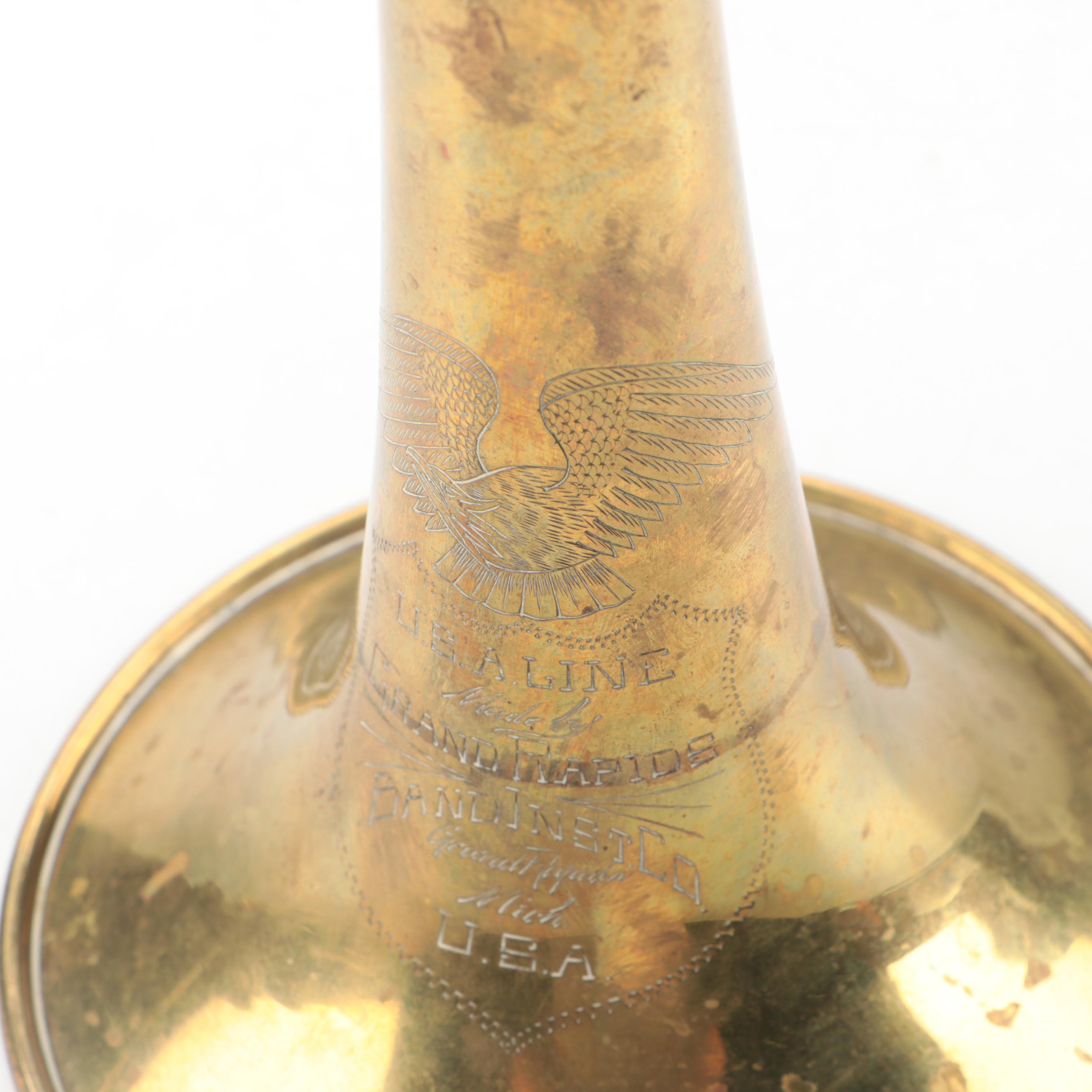 Grand Rapids Band Instrument Co. Bb/A Cornet with Case, Mid-20th Century