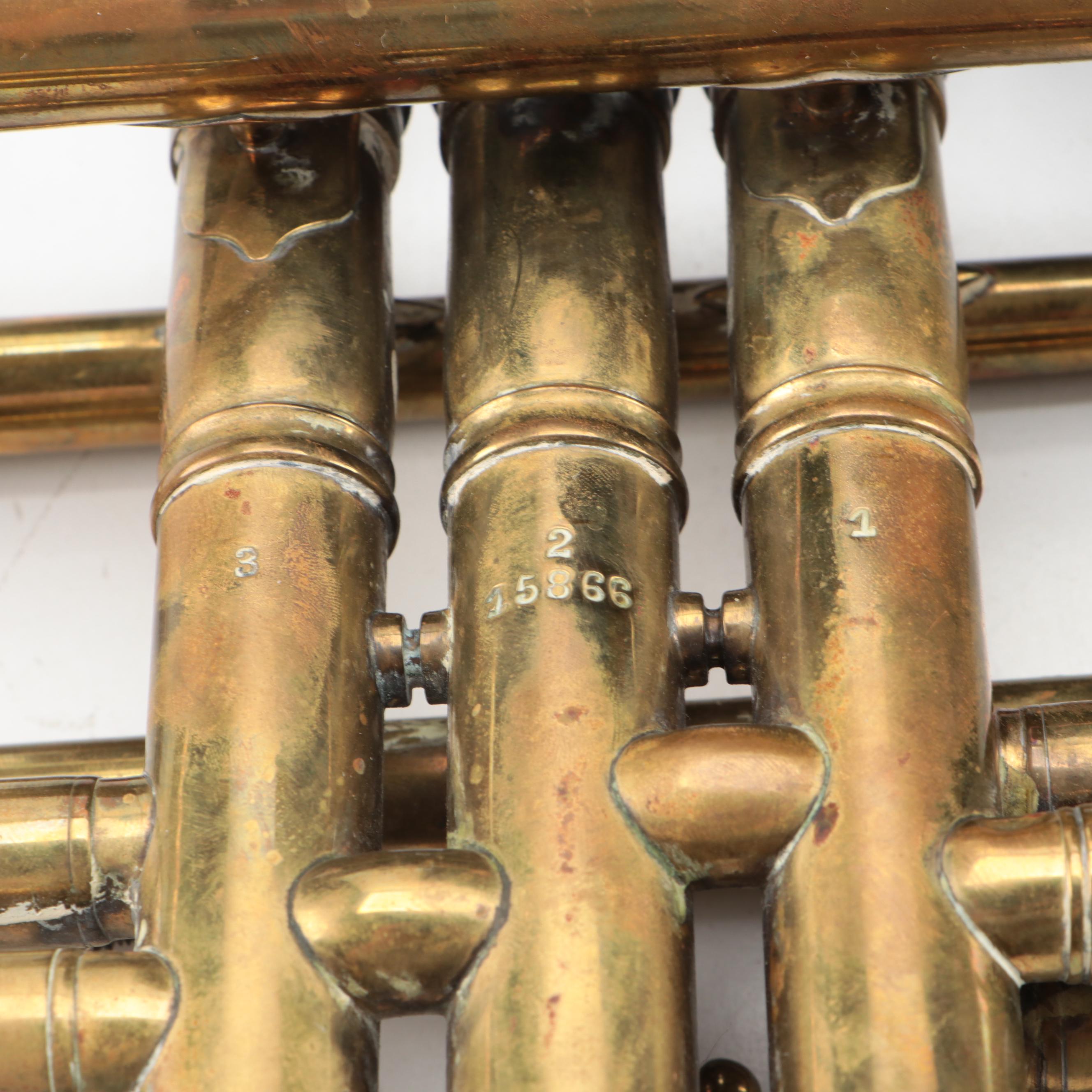 Grand Rapids Band Instrument Co. Bb/A Cornet with Case, Mid-20th Century