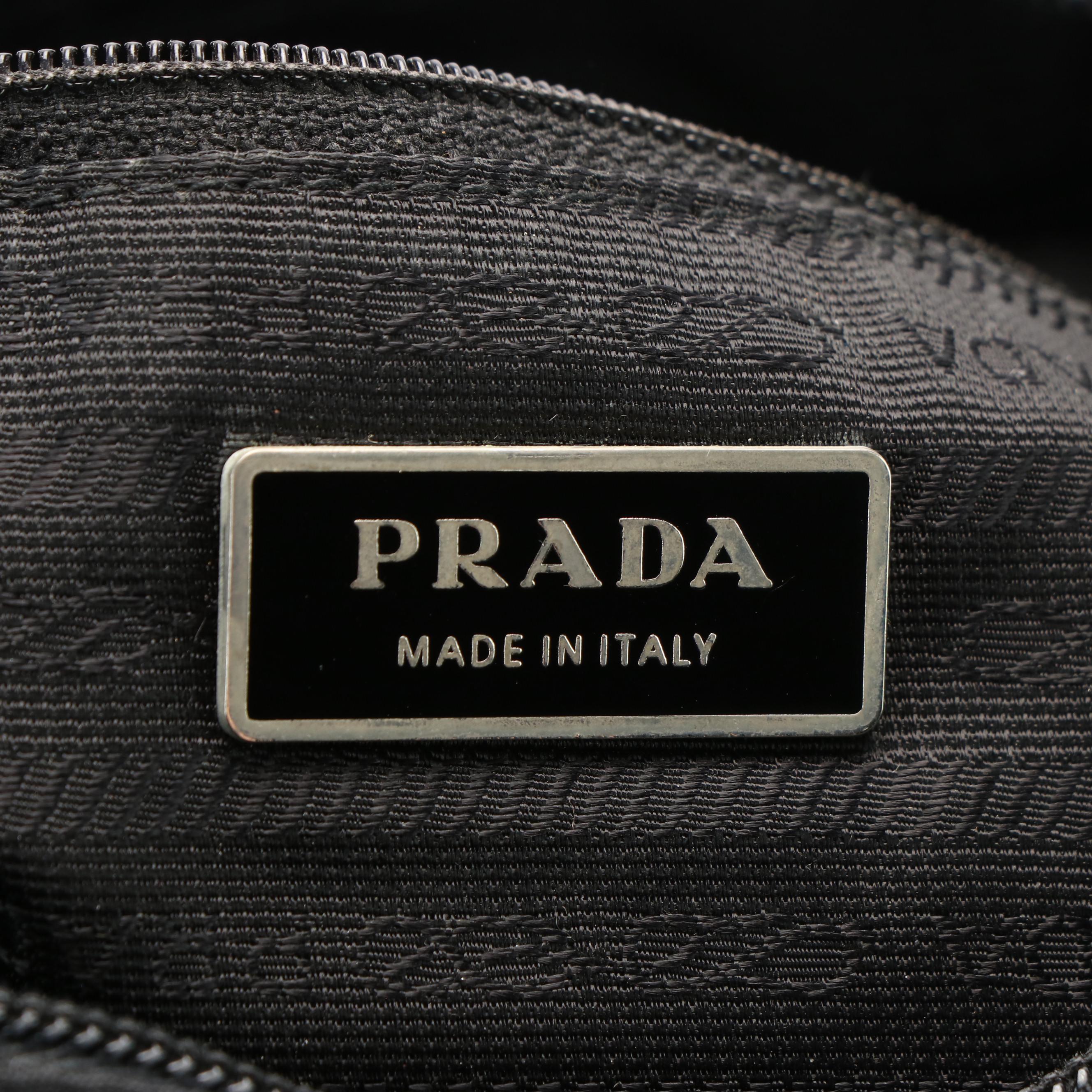 Prada Cloth Messenger Shoulder Bag