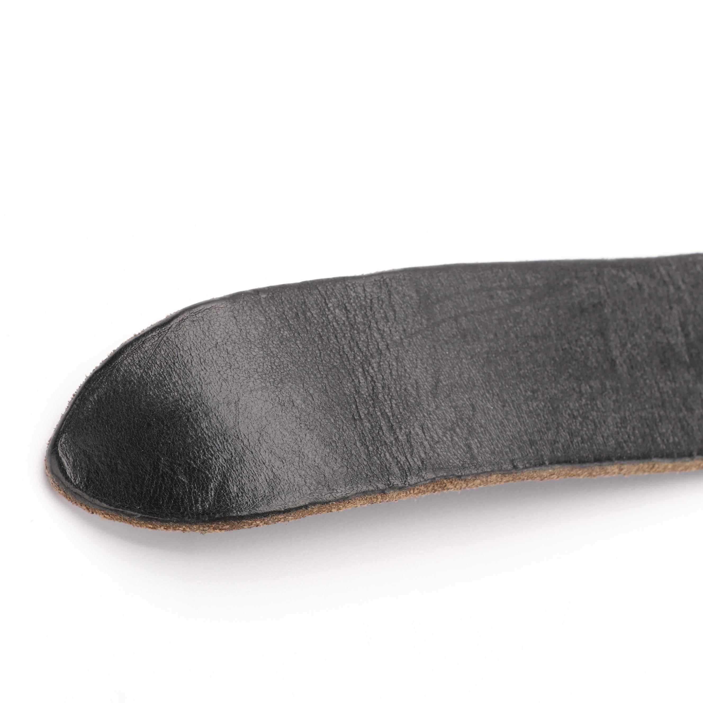 Gucci Snake GG Wide Marmont Belt in Black Leather