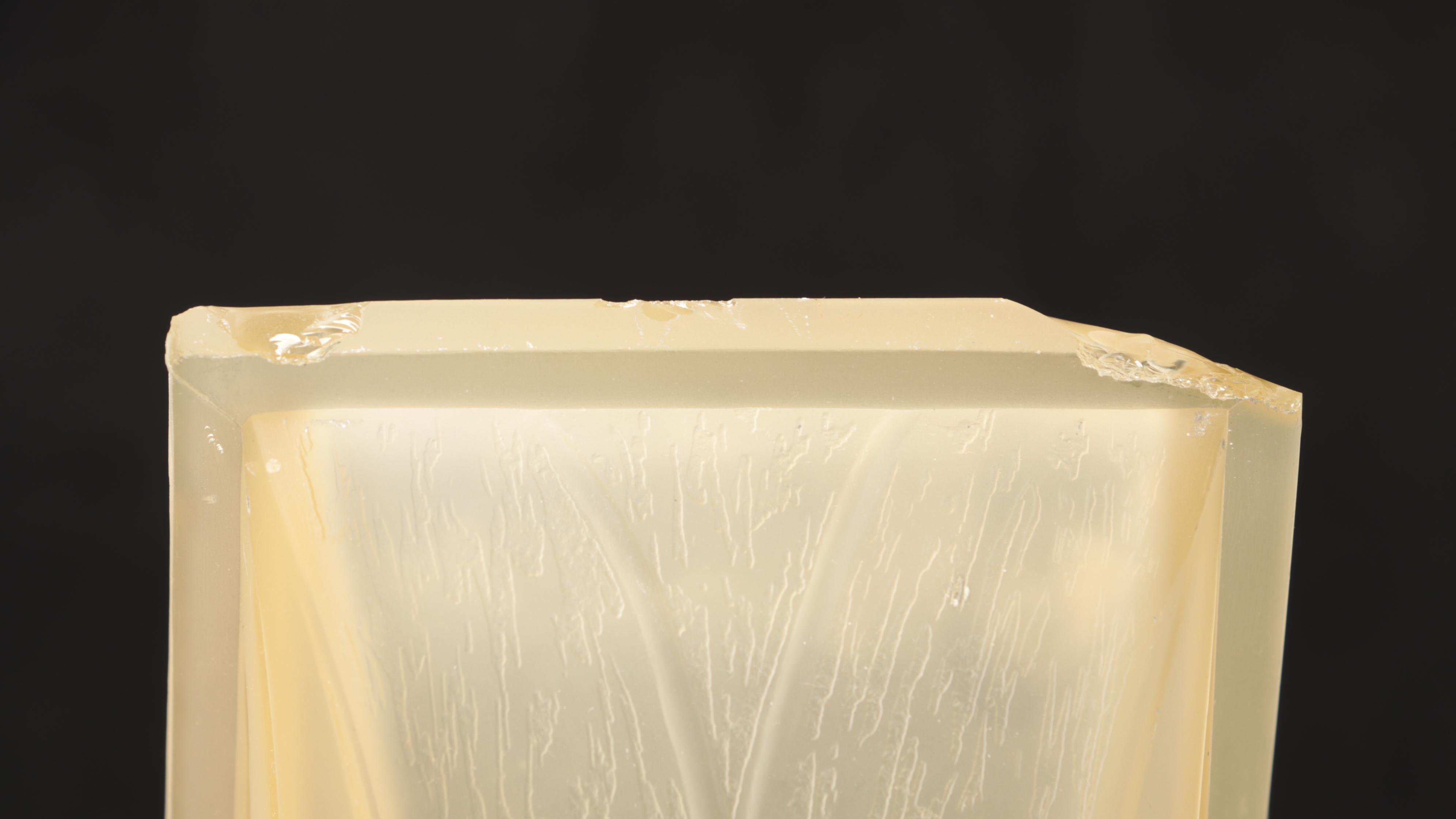 Art Deco Uranium Glass Slip Shade and Spelter Chandelier