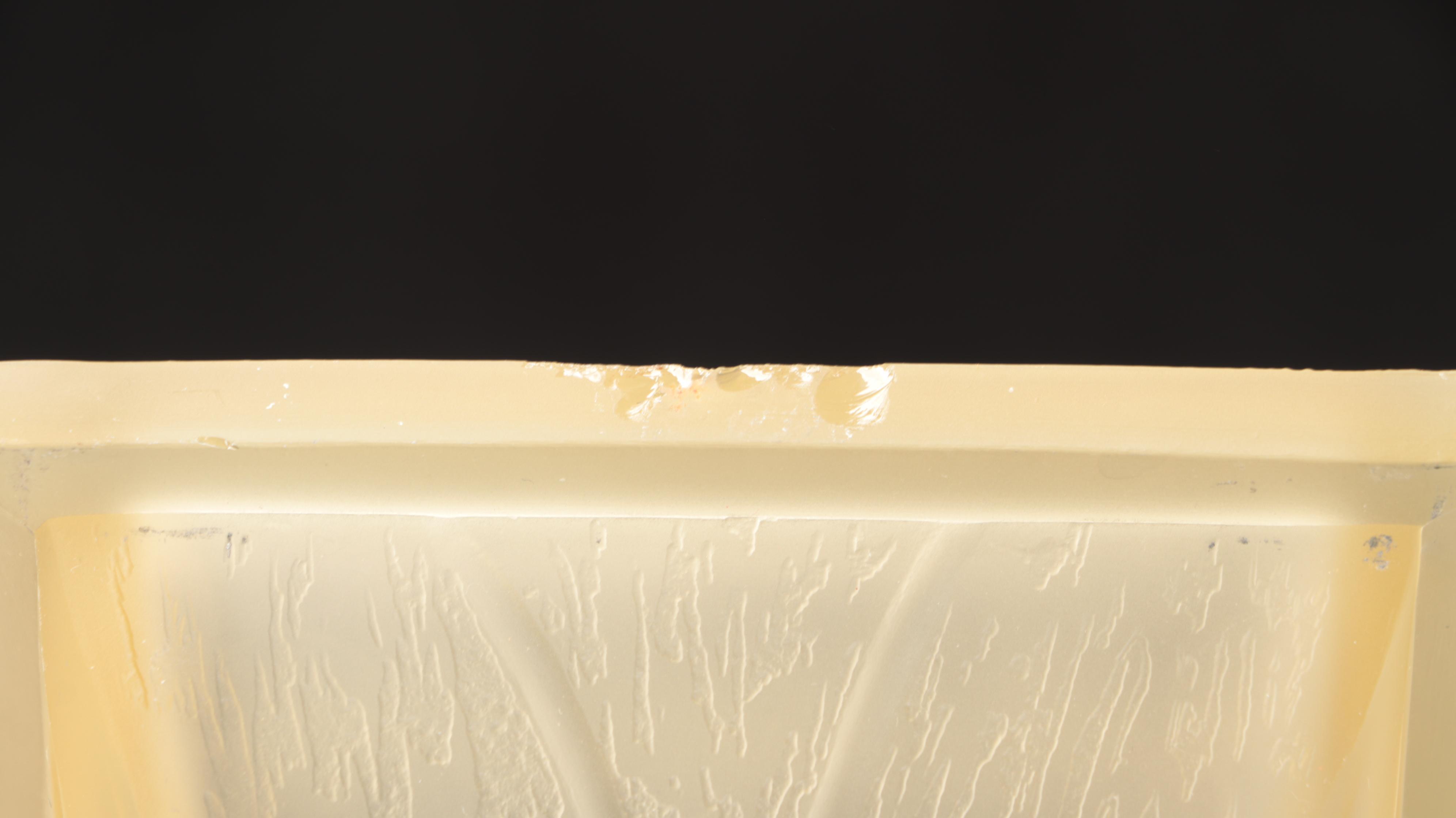 Art Deco Uranium Glass Slip Shade and Spelter Chandelier