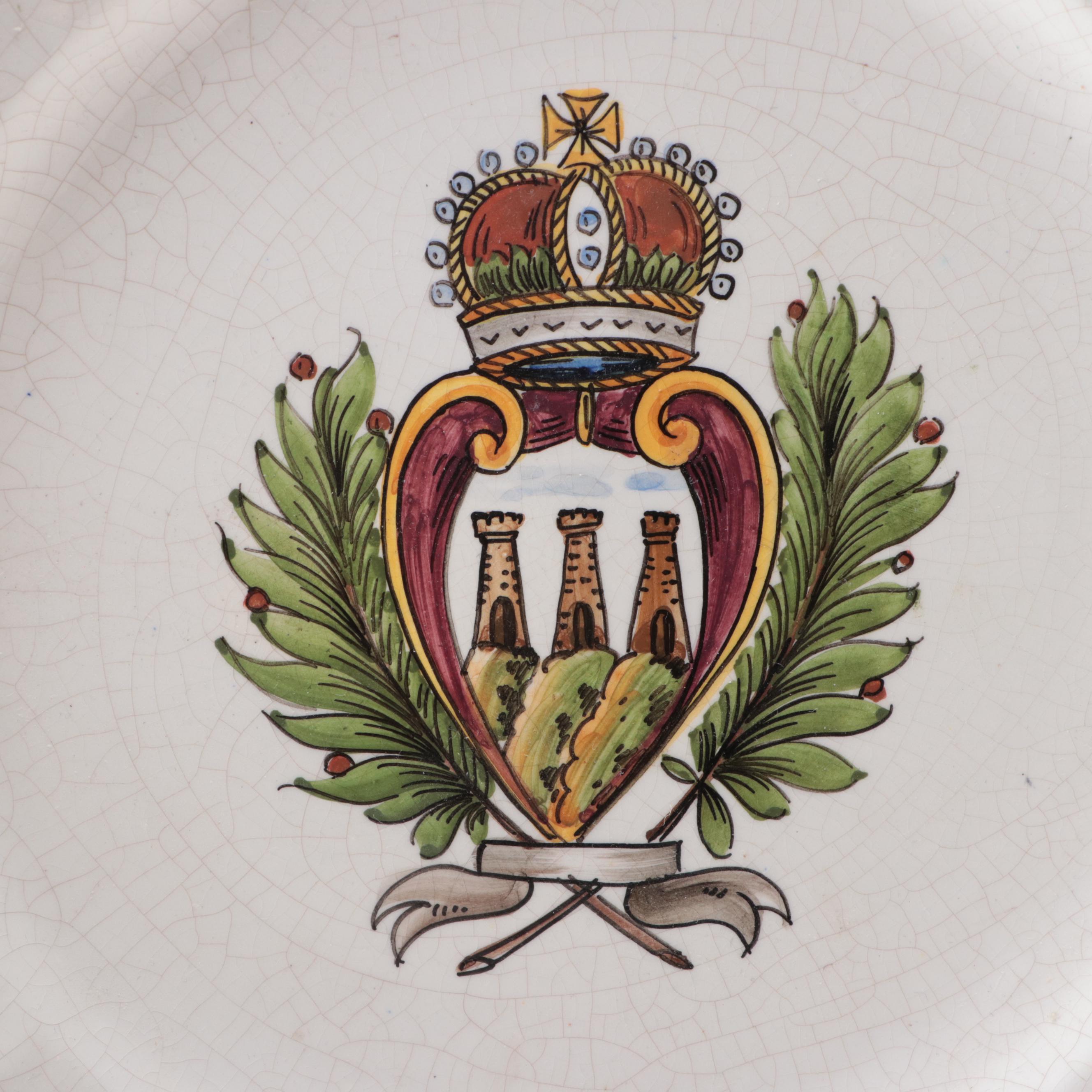 Wilton-Armetale Pewter Serving Pot with Other Italian Collector Plates