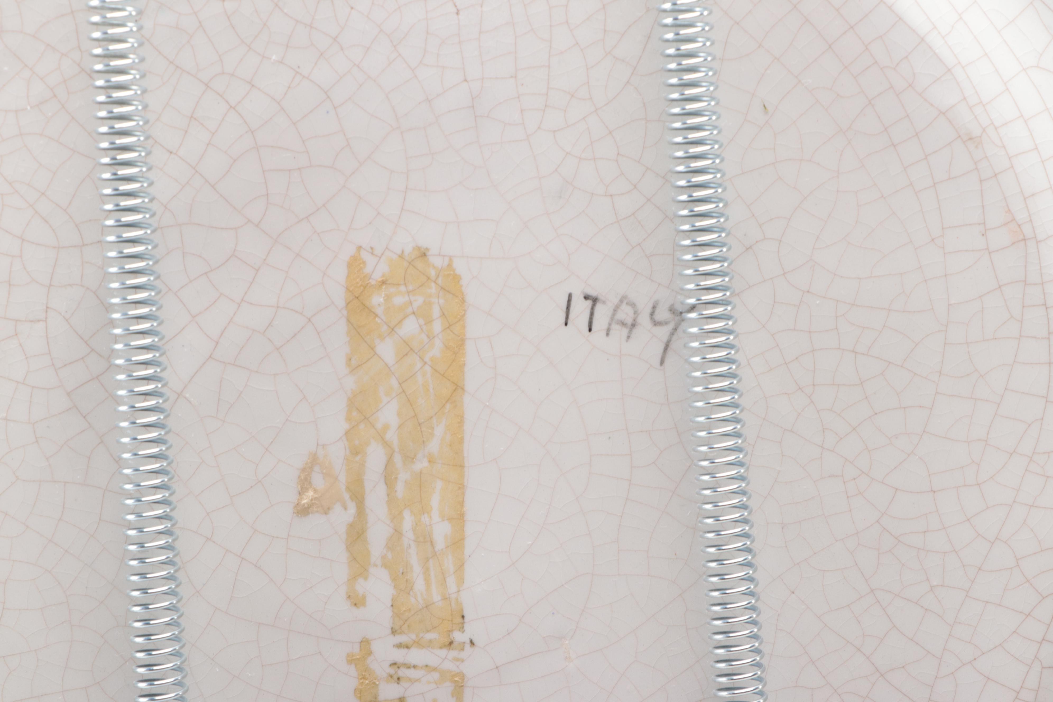 Wilton-Armetale Pewter Serving Pot with Other Italian Collector Plates