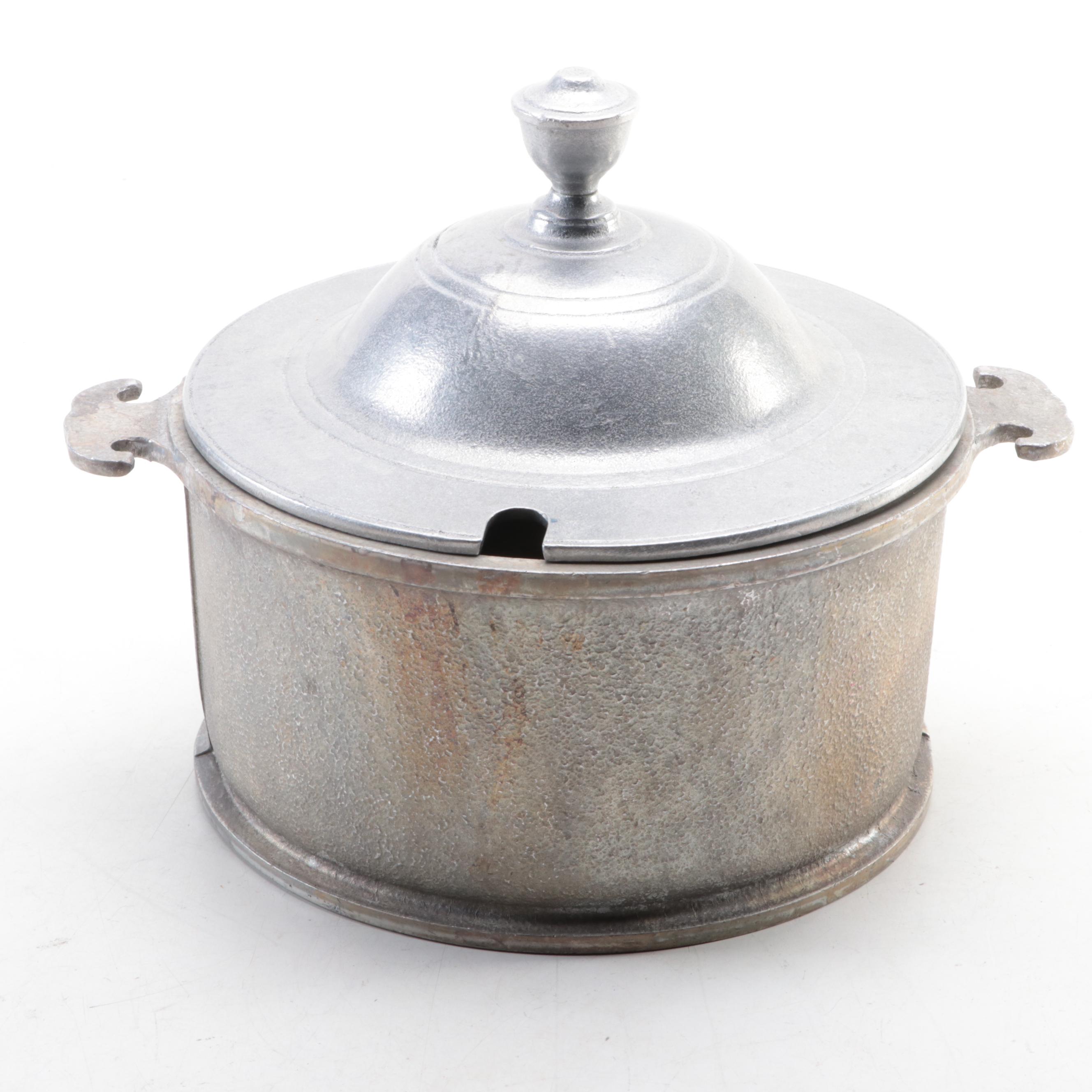 Wilton-Armetale Pewter Serving Pot with Other Italian Collector Plates