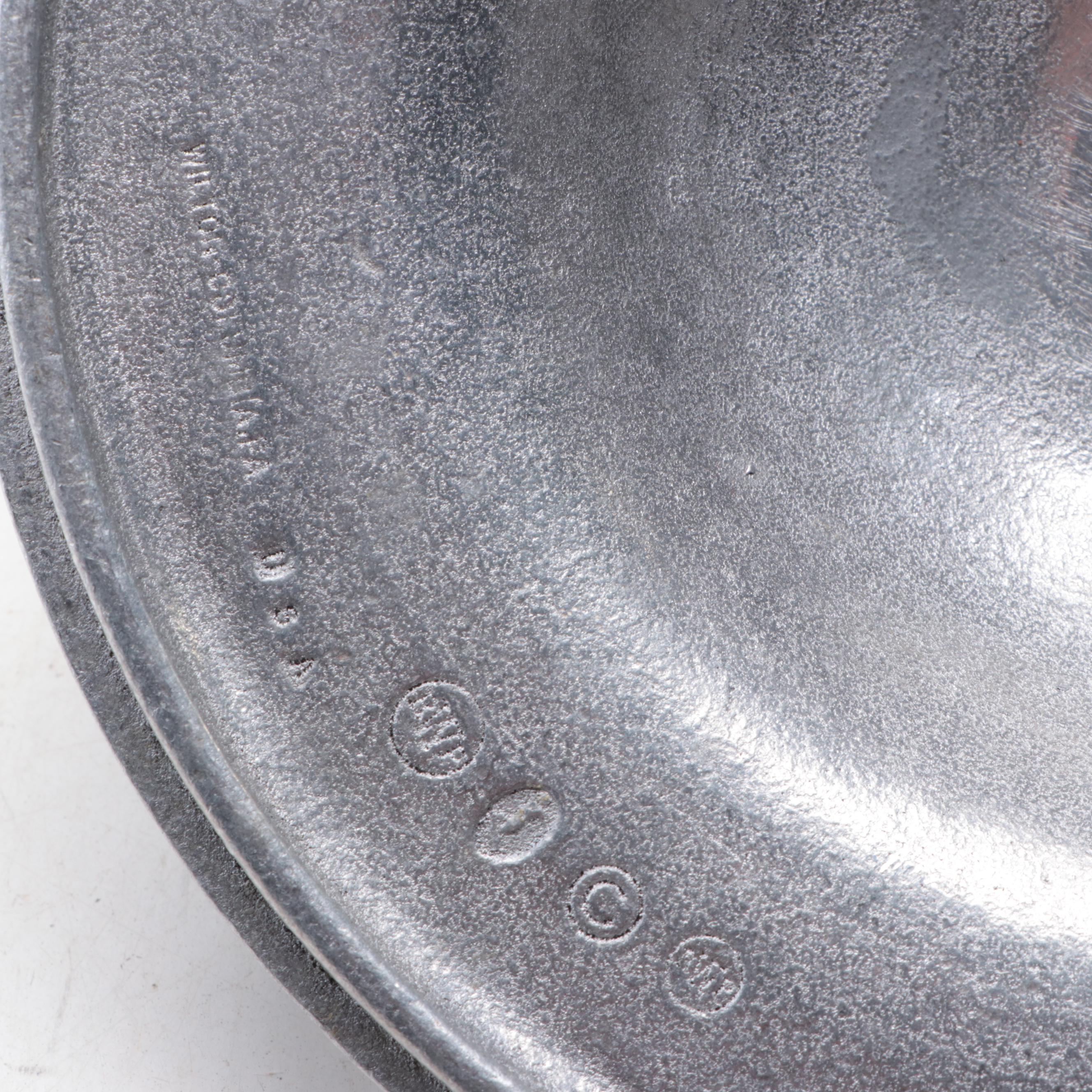 Wilton-Armetale Pewter Serving Pot with Other Italian Collector Plates