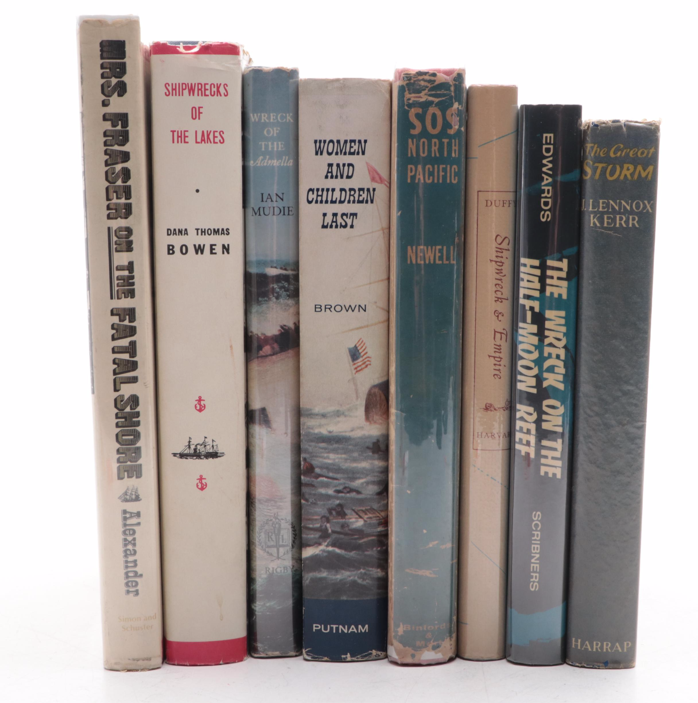 First UK Edition "The Great Storm" by J. Lennox Kerr and More Shipwreck Books