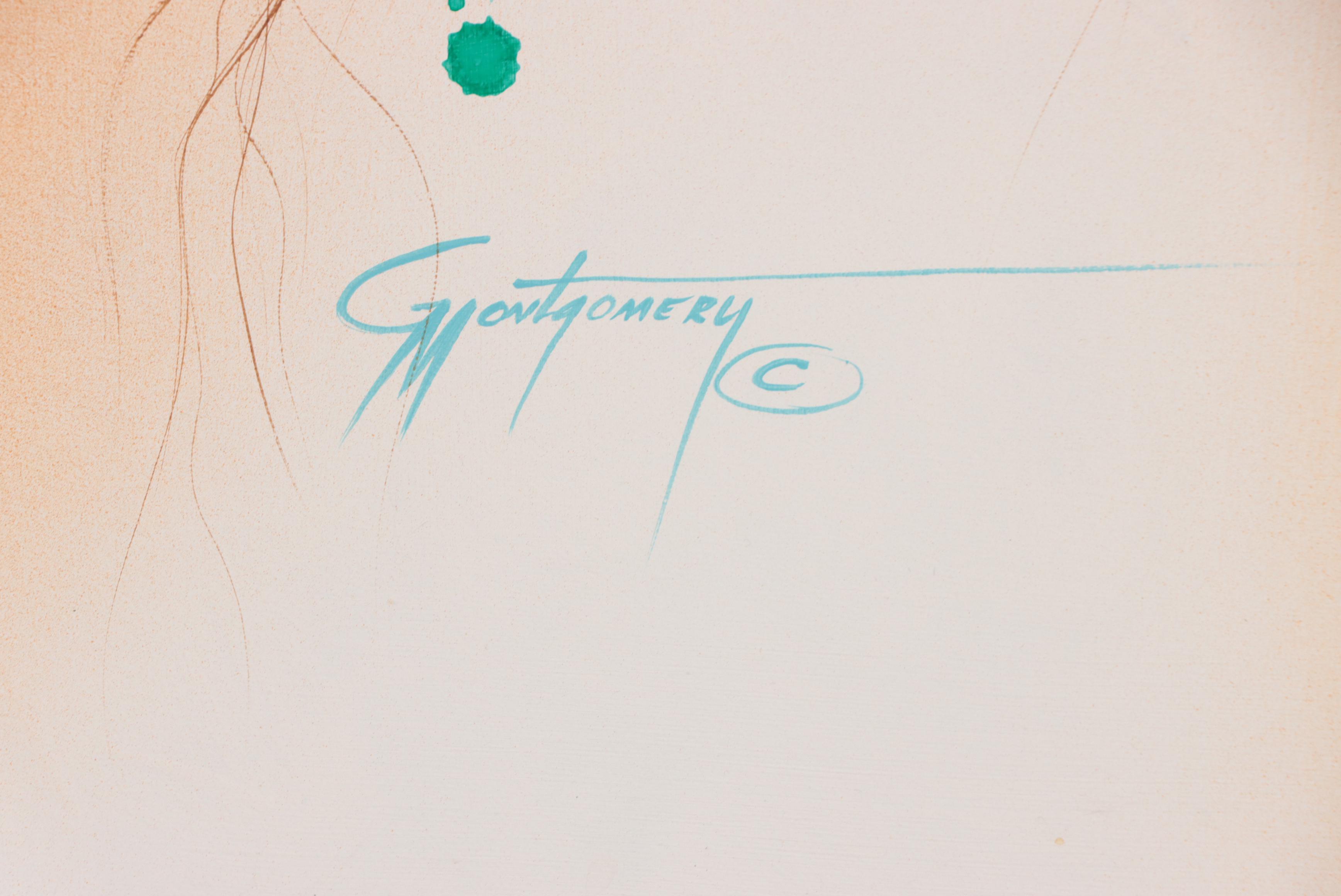 Gary Montgomery Oil Painting of Native American Portrait