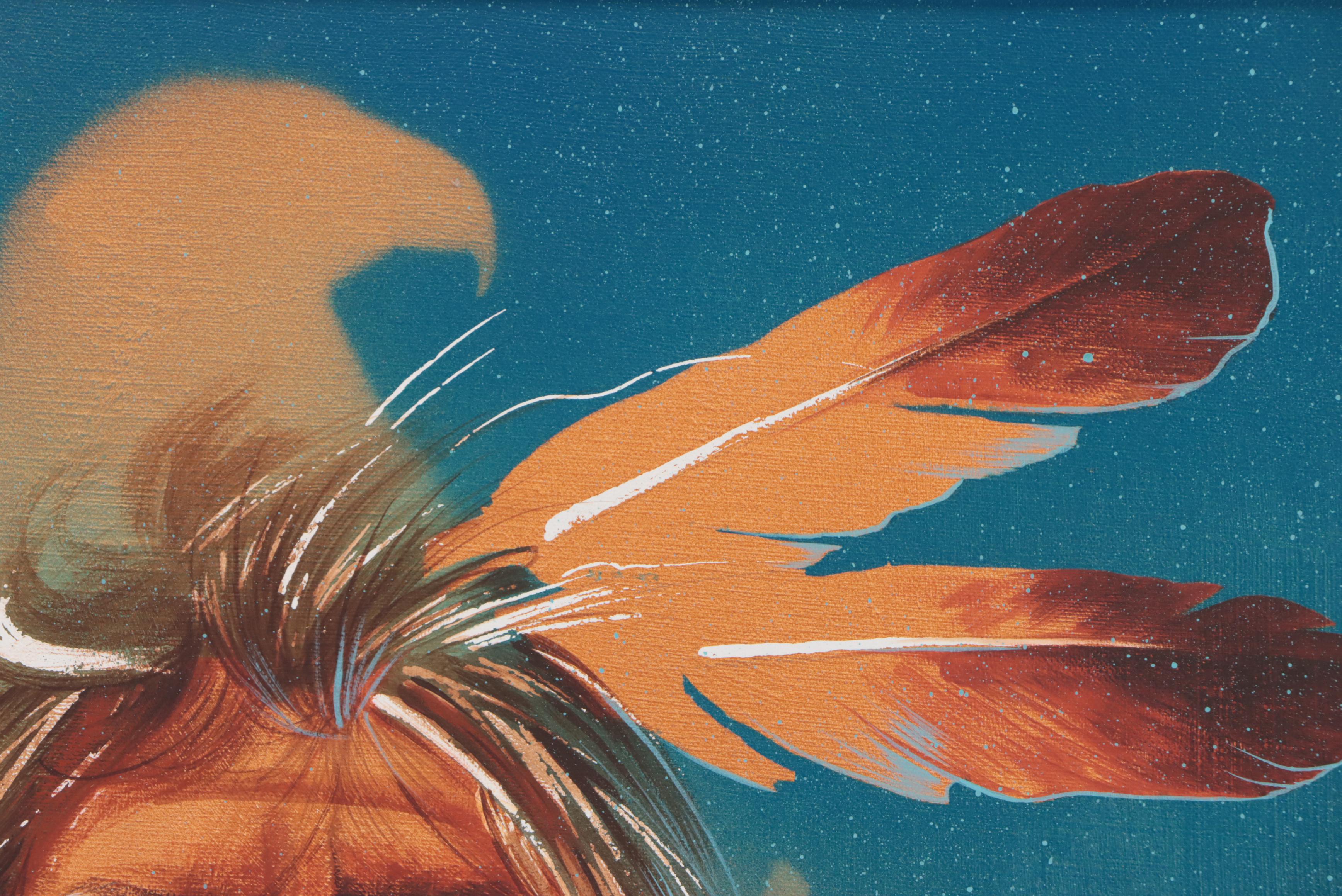 Gary Montgomery Oil Painting of Native American Portrait