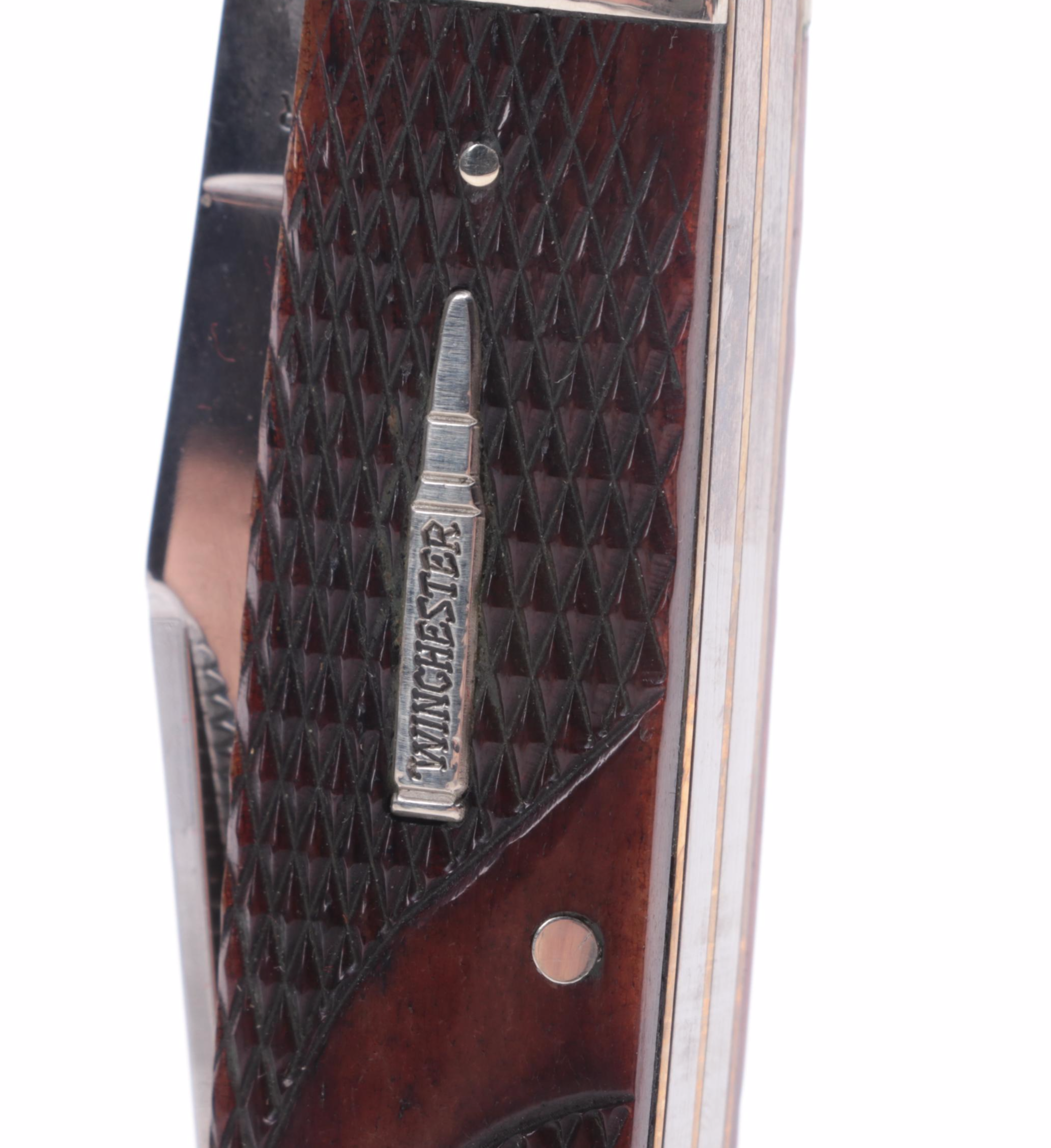 Winchester Stainless Steel  Pocket Knives with Carved Bone Handles