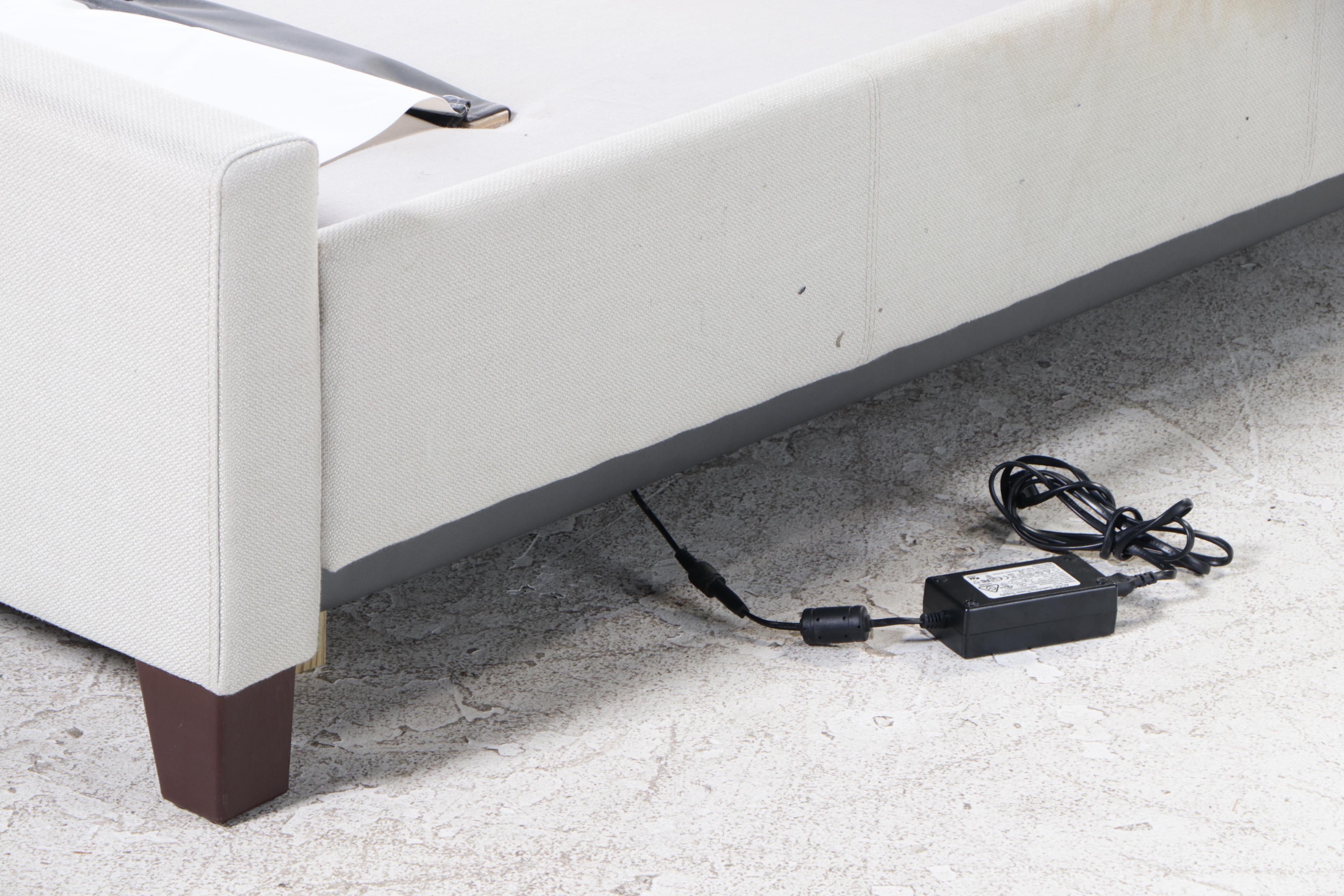 Hillsdale Furniture Upholstered Queen Bed Frame with Serta Adjustable Frame