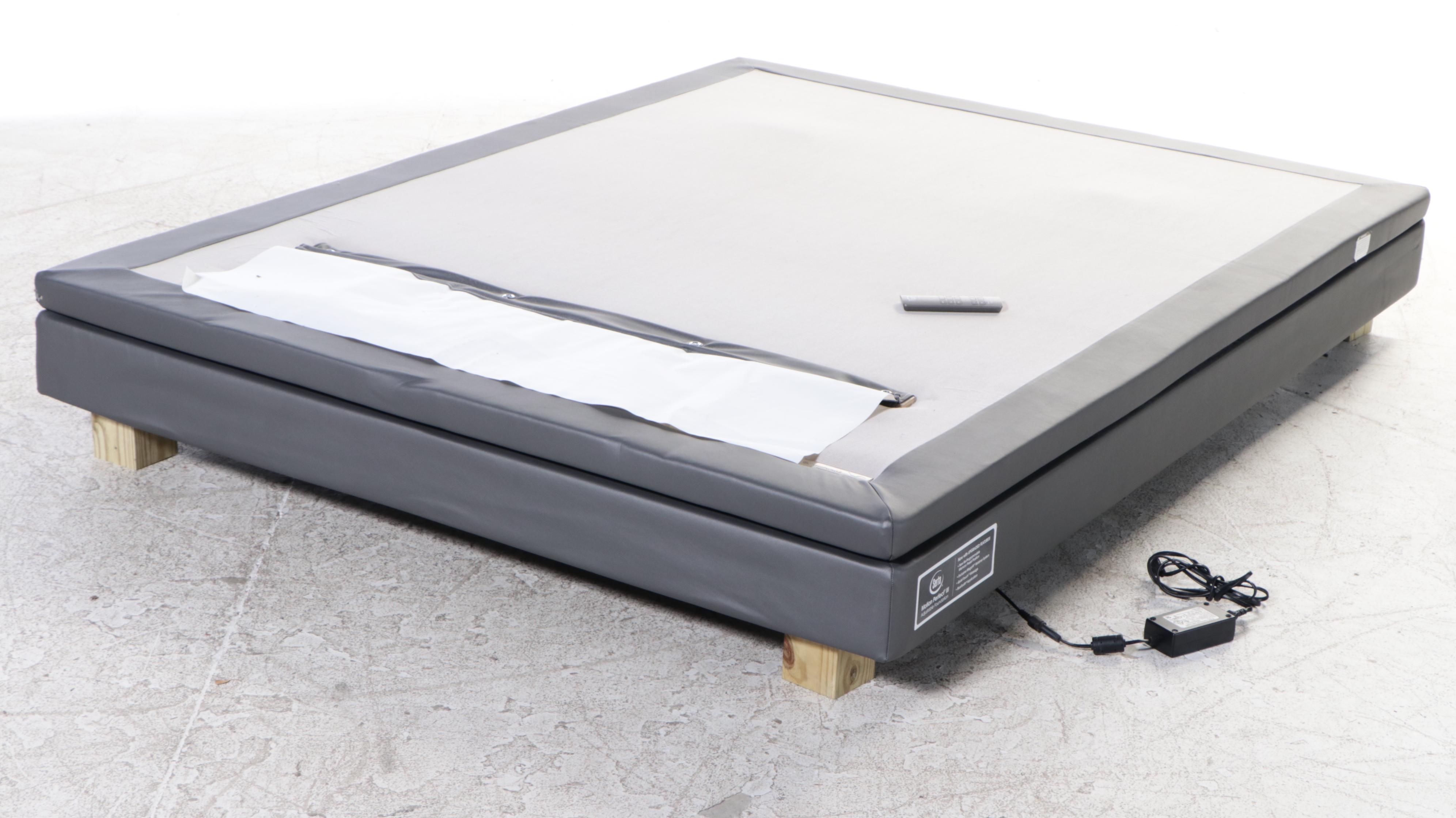 Hillsdale Furniture Upholstered Queen Bed Frame with Serta Adjustable Frame