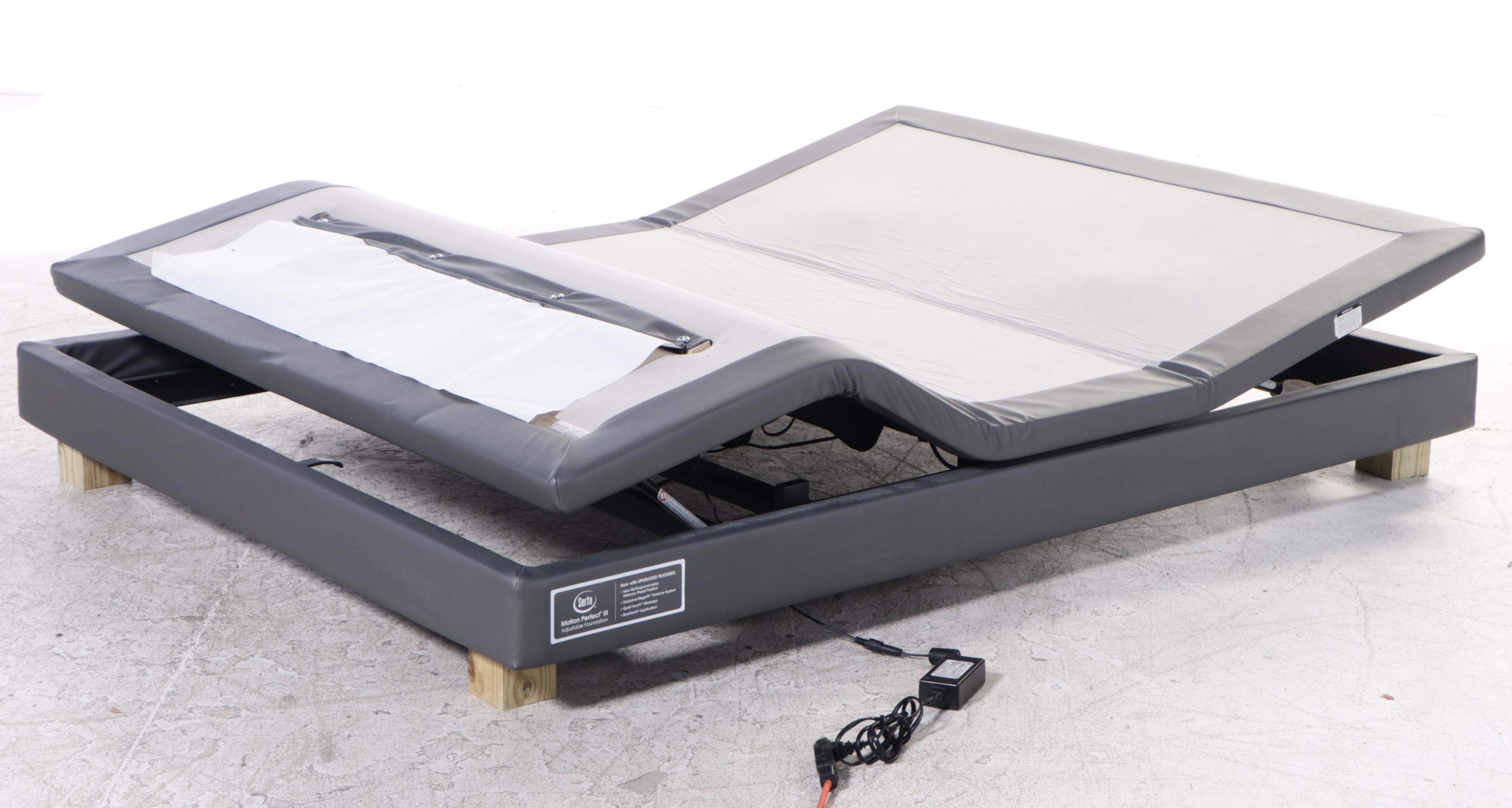 Hillsdale Furniture Upholstered Queen Bed Frame with Serta Adjustable Frame