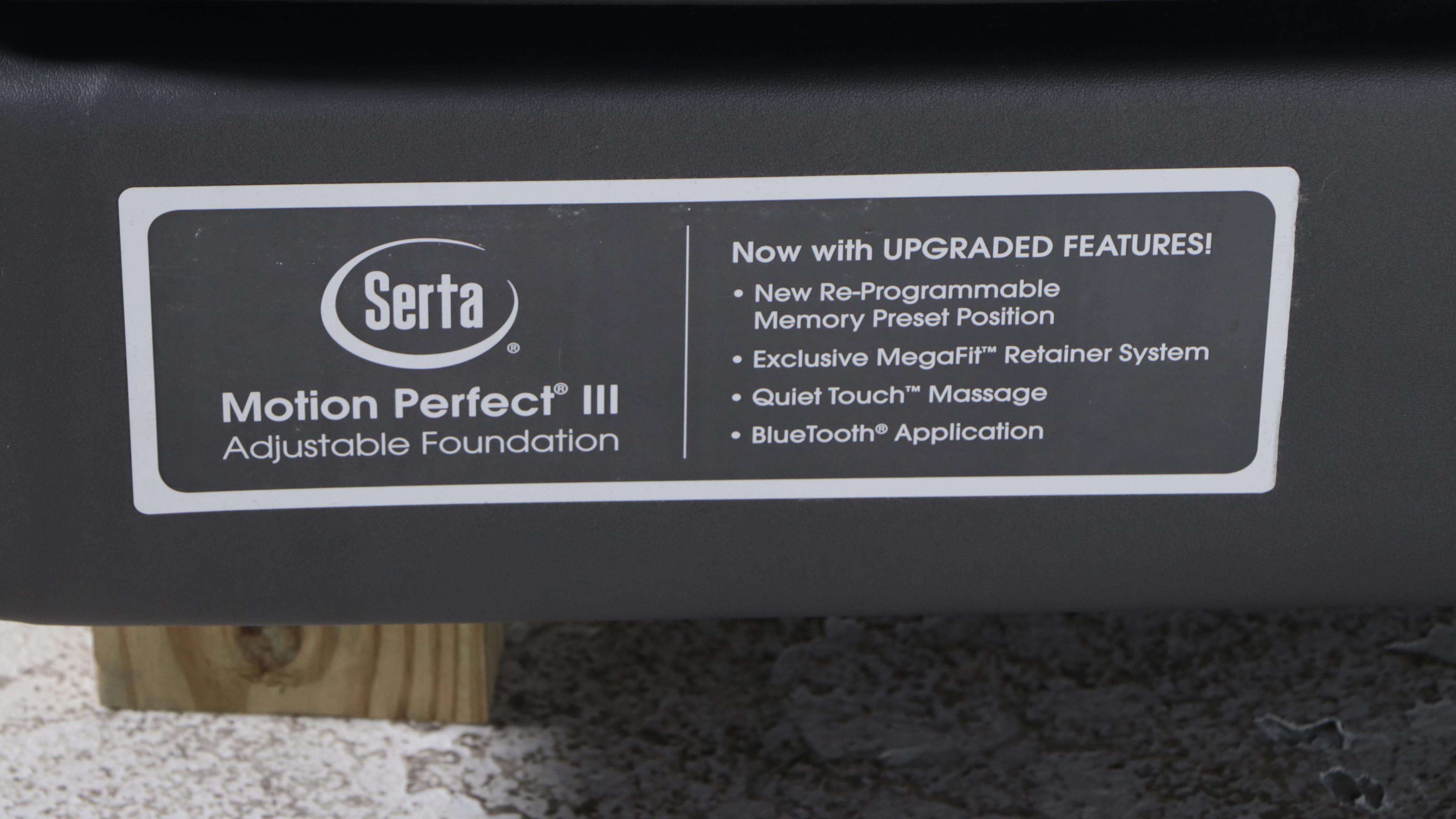 Hillsdale Furniture Upholstered Queen Bed Frame with Serta Adjustable Frame