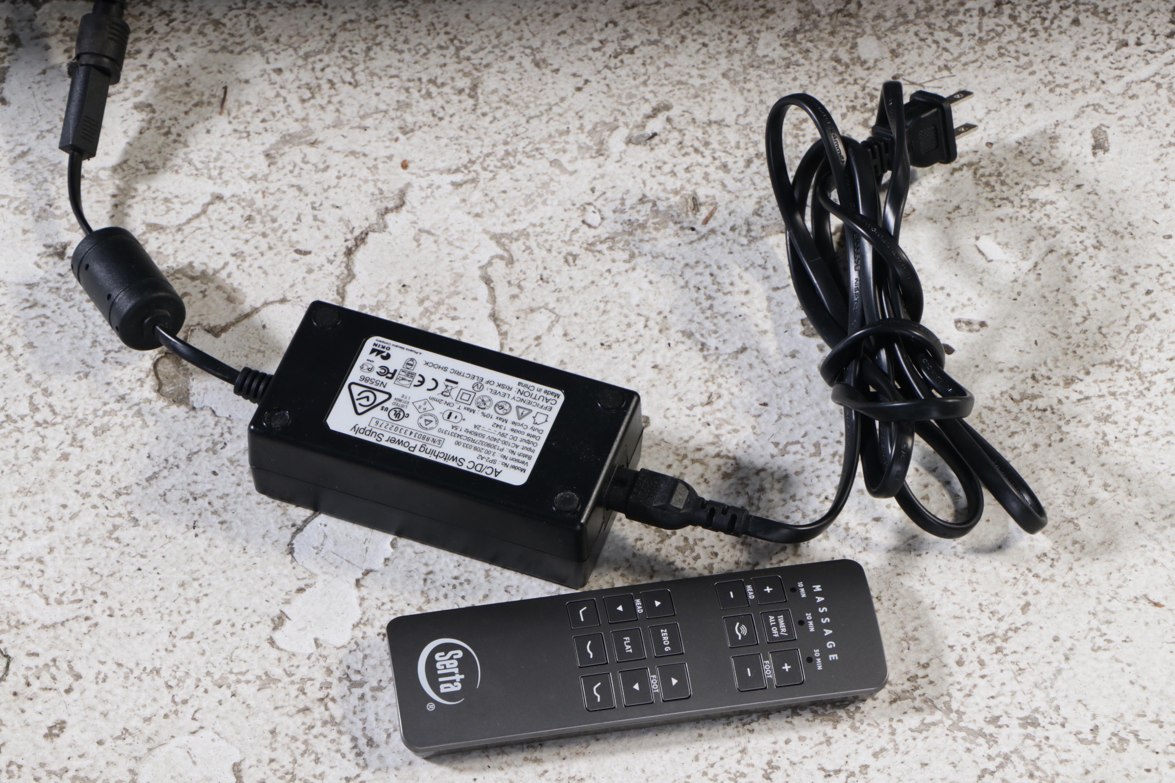 Hillsdale Furniture Upholstered Queen Bed Frame with Serta Adjustable Frame