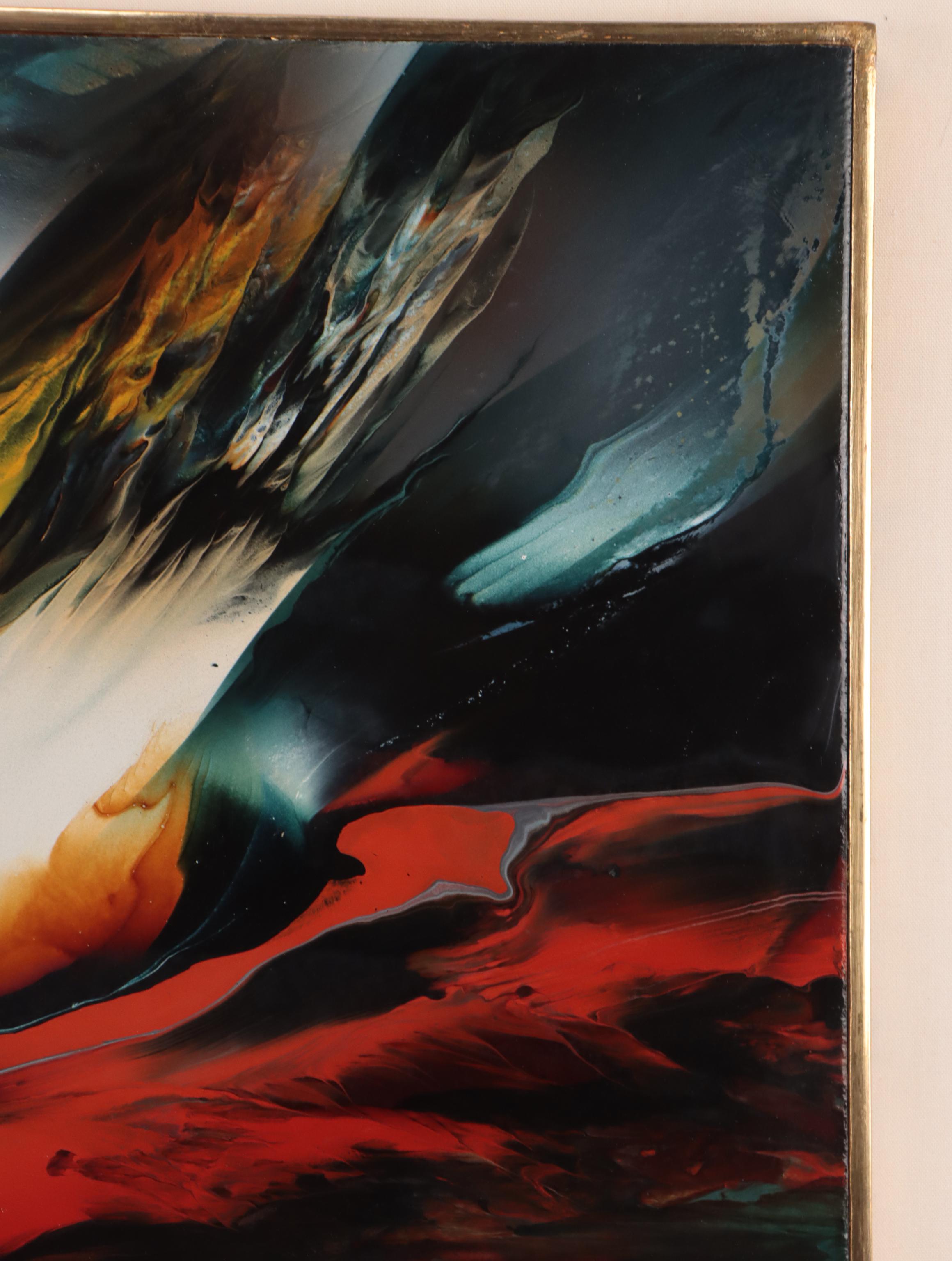 Leonardo Nierman Abstract Expressionist Oil Painting