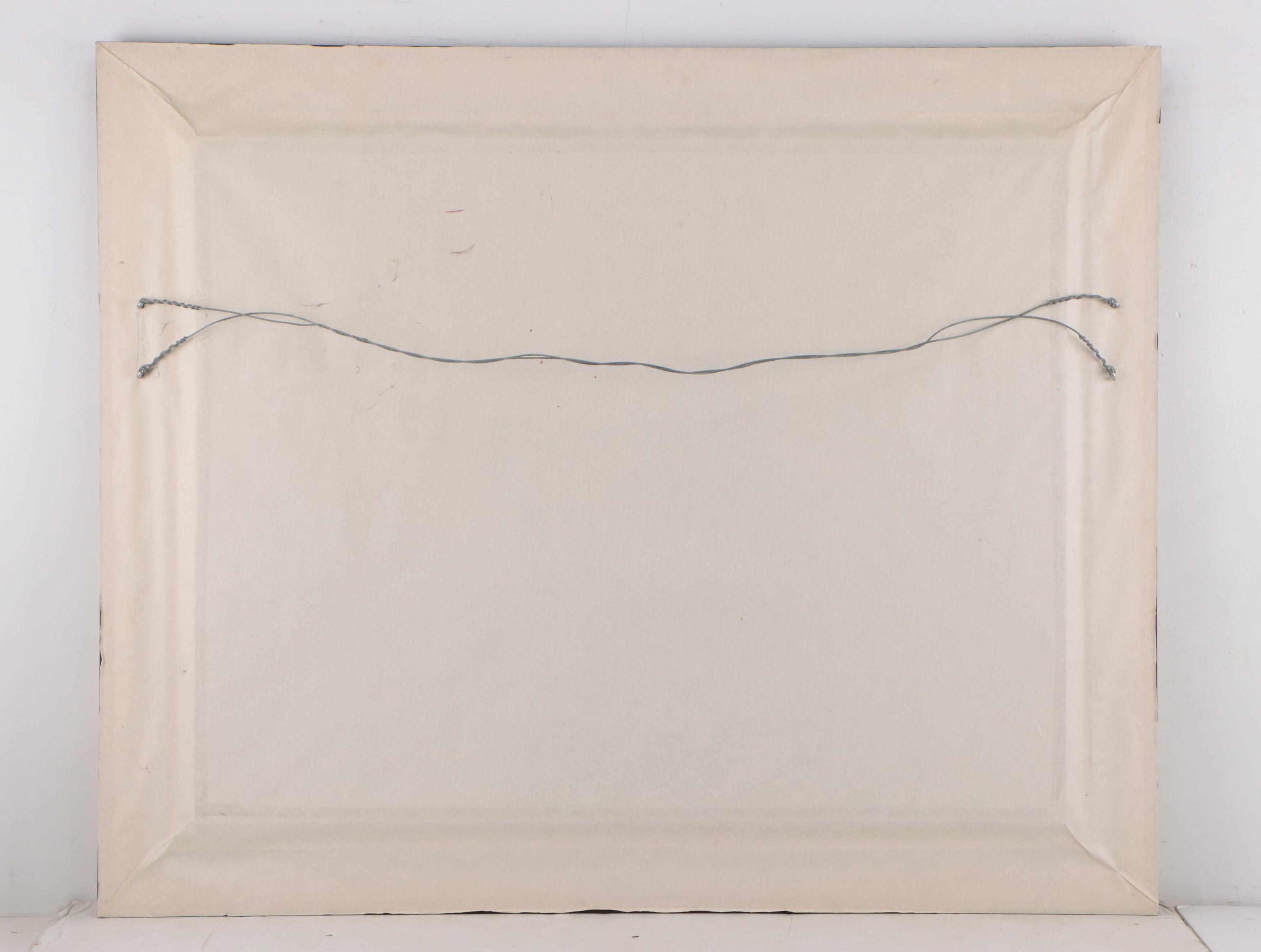 Leonardo Nierman Abstract Expressionist Oil Painting