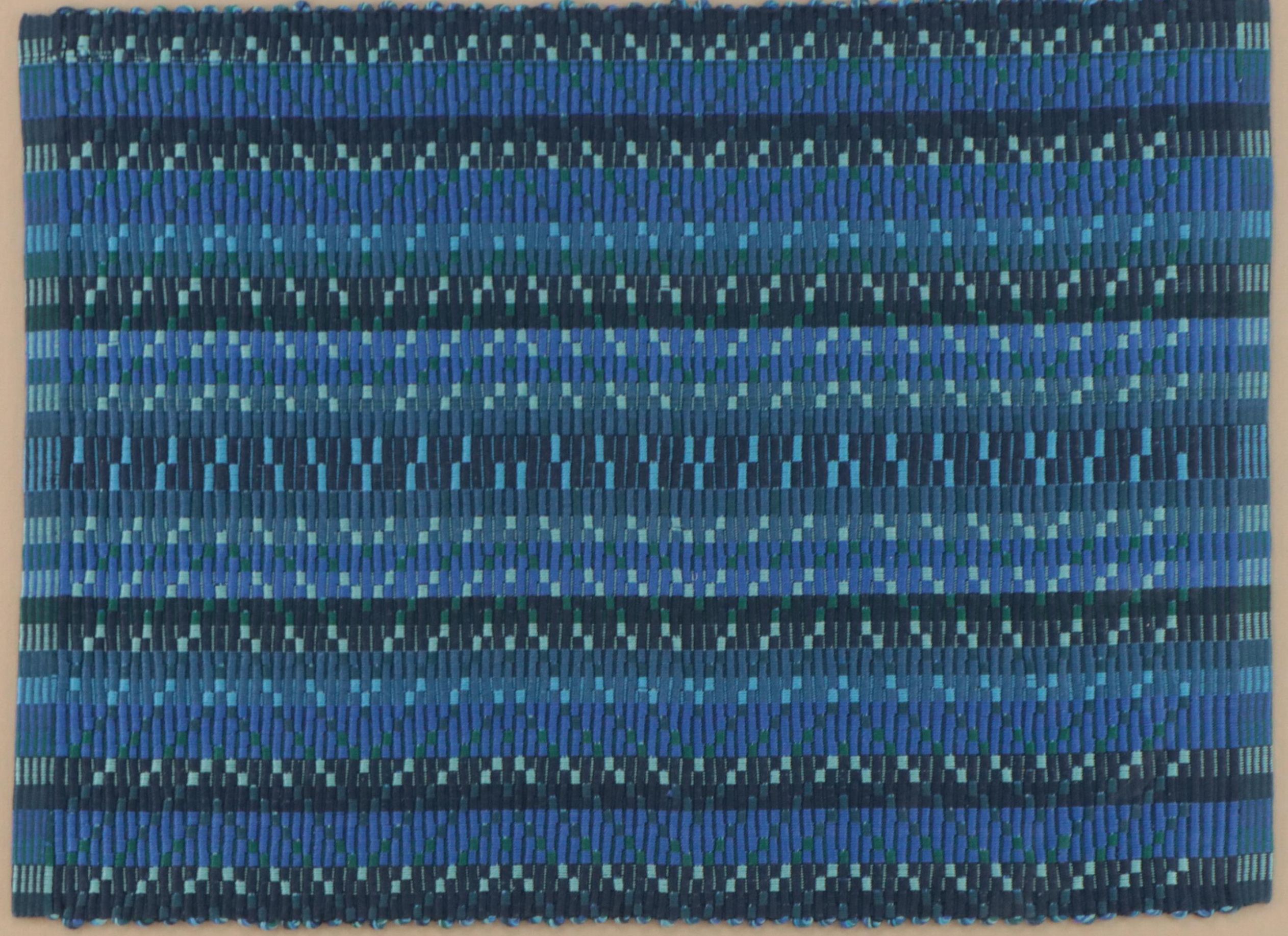 Scandinavian Style Ripsmatta Handwoven Mat in Frame