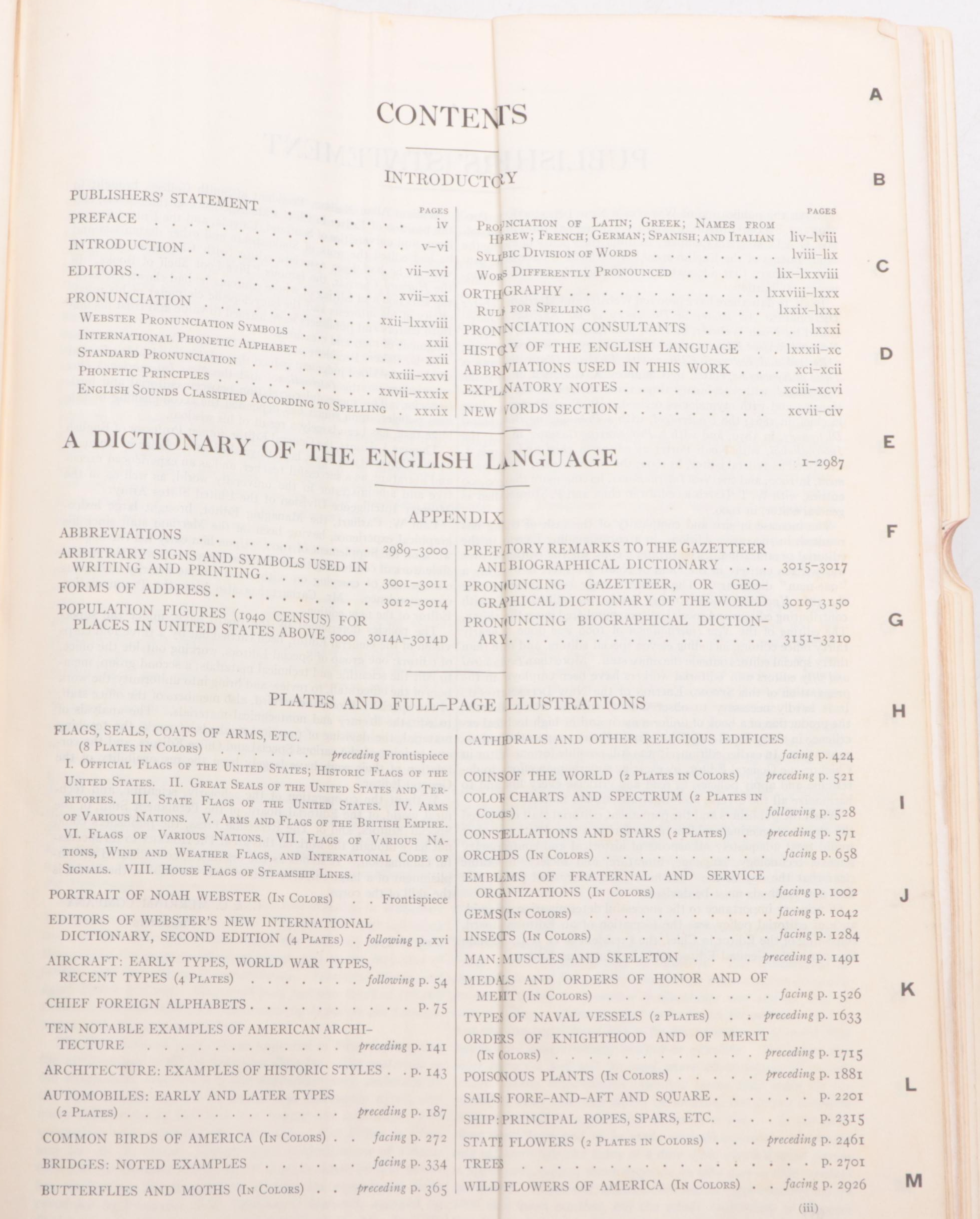 Second Edition "Webster's New International Dictionary of the English Language"
